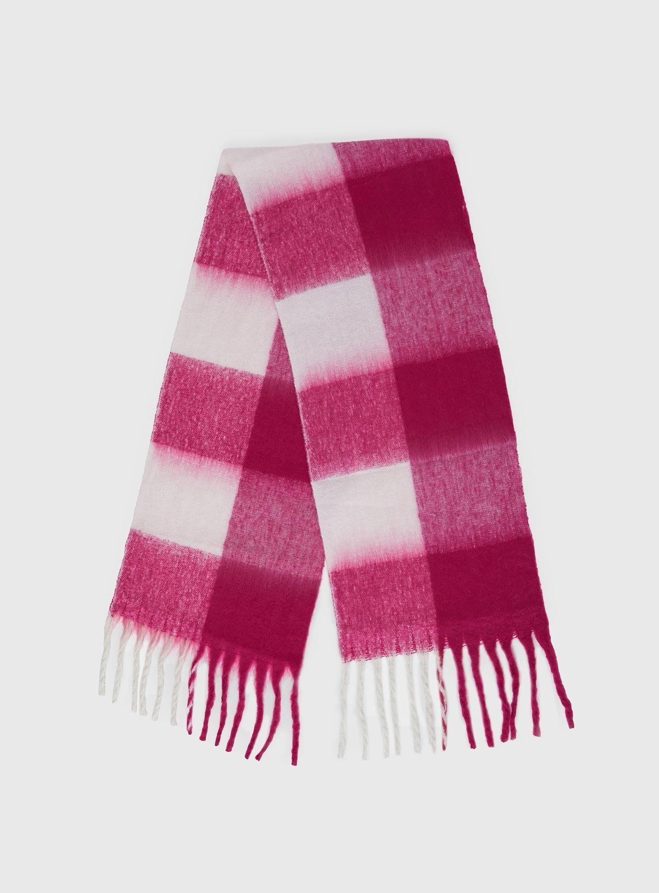 Consideration Scarf Pink Check women's accessory by Ellevoria