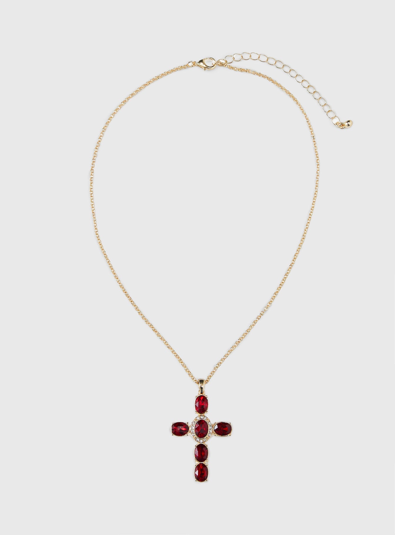 Jacintha Necklace Gold / Red women's necklace by Ellevoria
