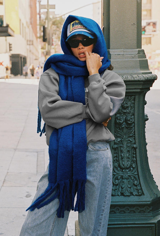 July Scarf Blue women's accessory by Ellevoria