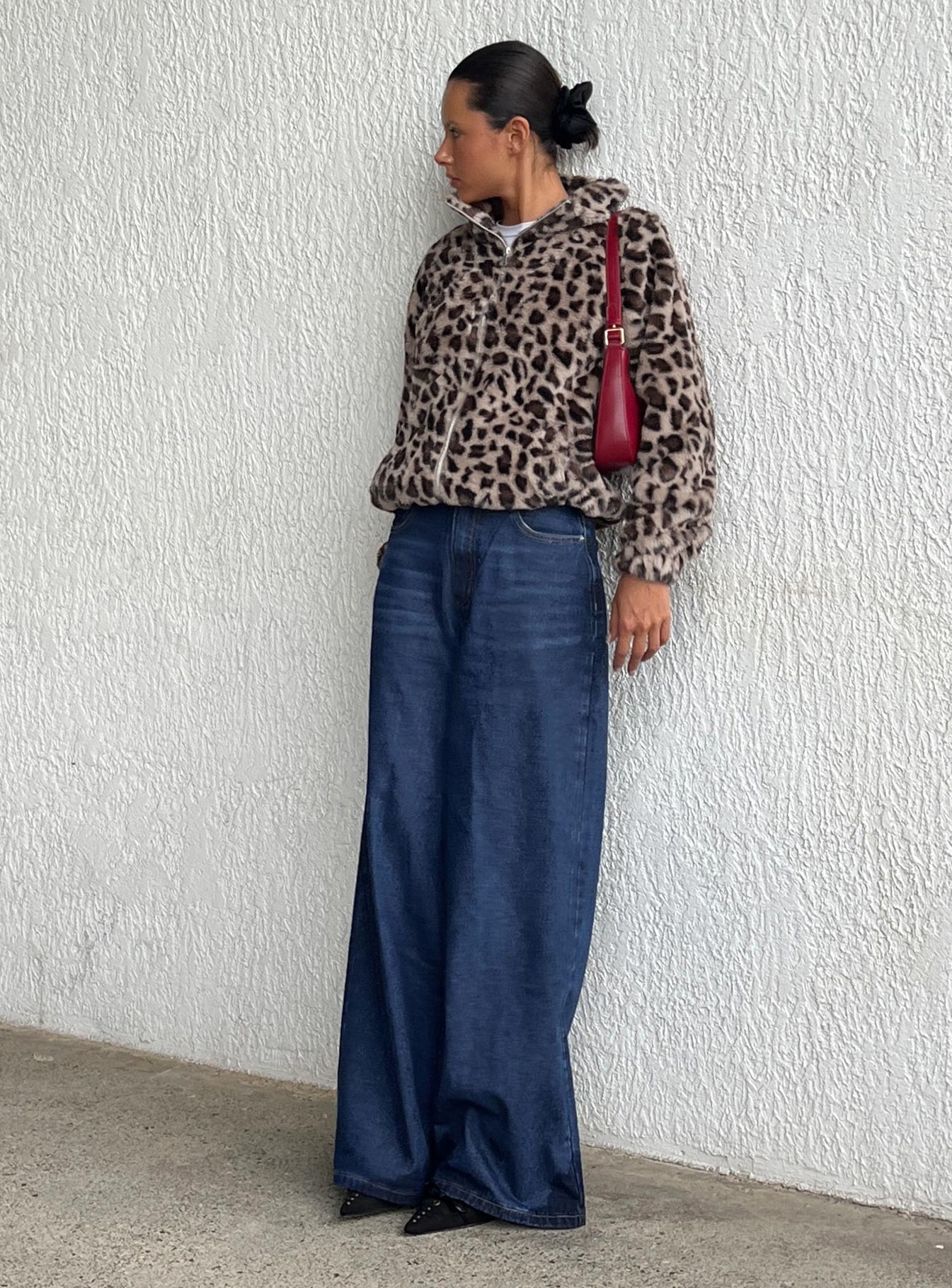 Naylor Mid Rise Wide Leg Jeans Mid Blue Denim women's denim jeans by Ellevoria