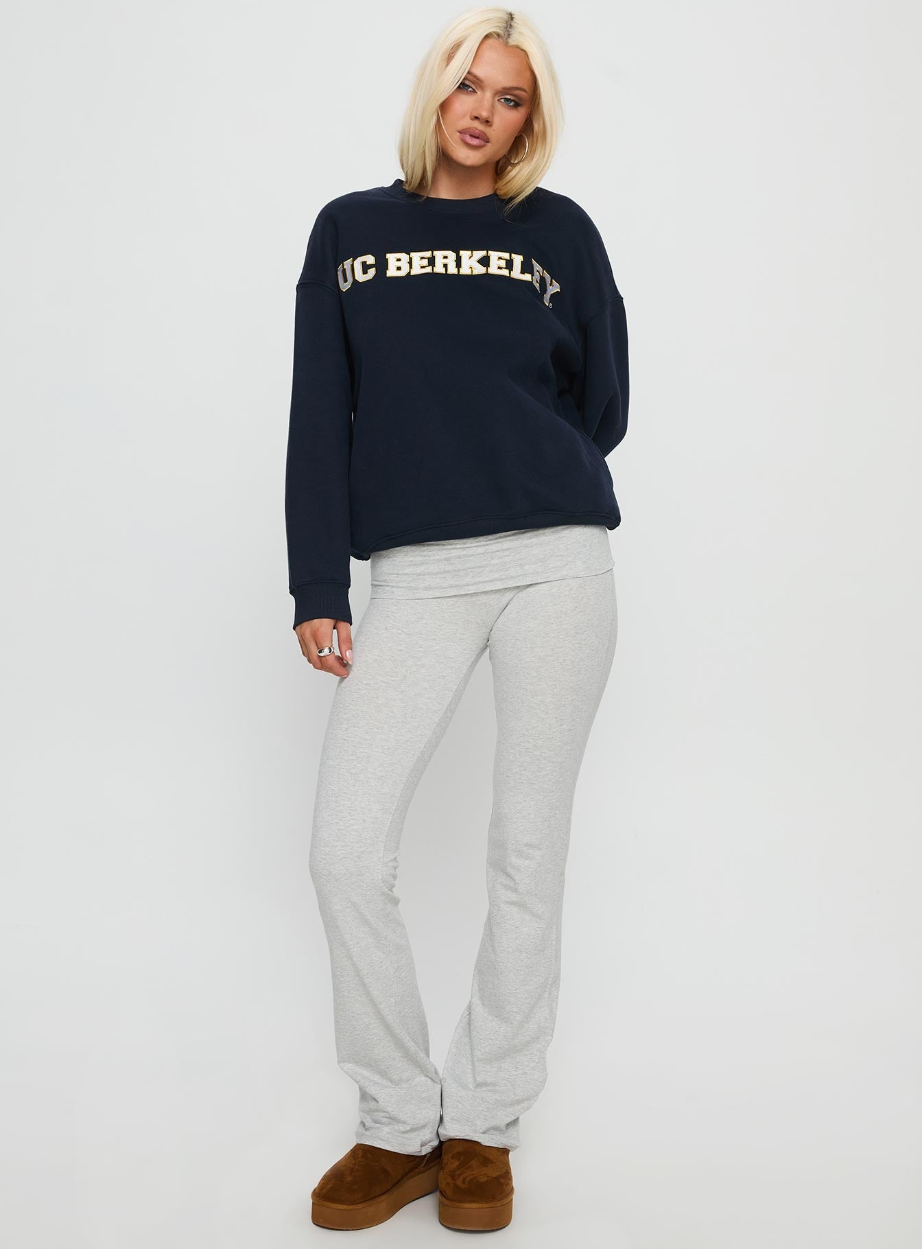 UC Berkeley Offside Crewneck Sweatshirt Navy women's sweater by Ellevoria