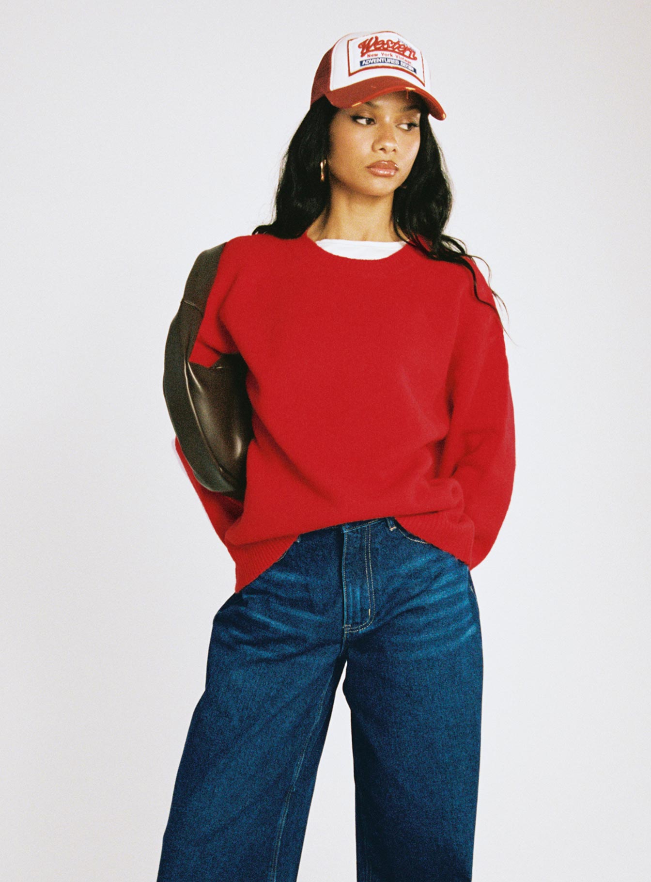 Ryanna Sweater Red women's sweater by Ellevoria