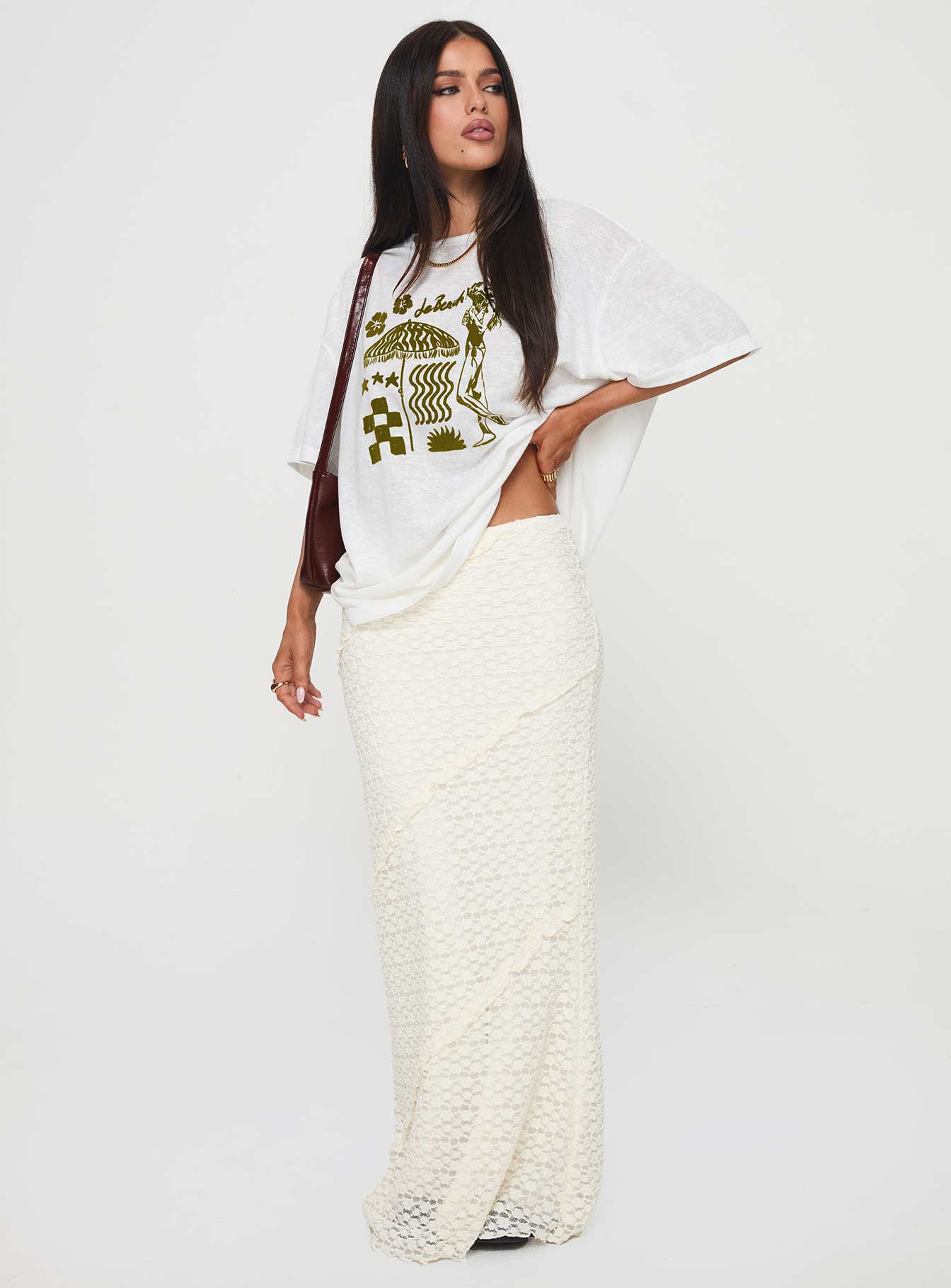 Nozomi Tee White - women's top by Ellevoria - view 3