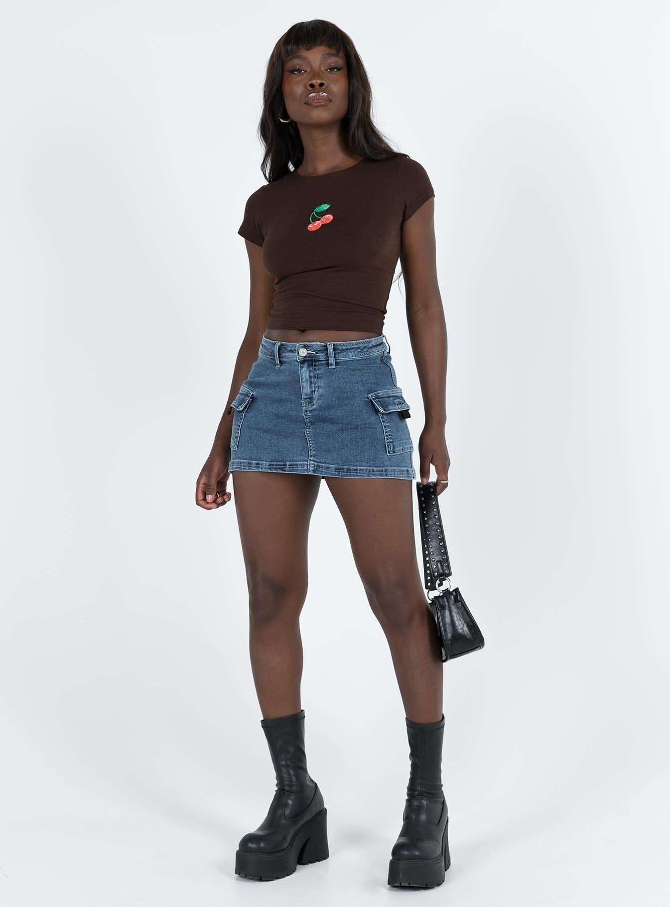 Arbour Cherry Top Brown - women's top by Ellevoria - view 3