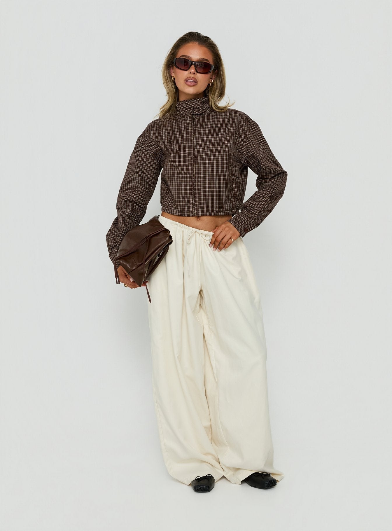 Bungala Oversized Relaxed Pants Ivory - loose fit women's bottoms by Ellevoria
