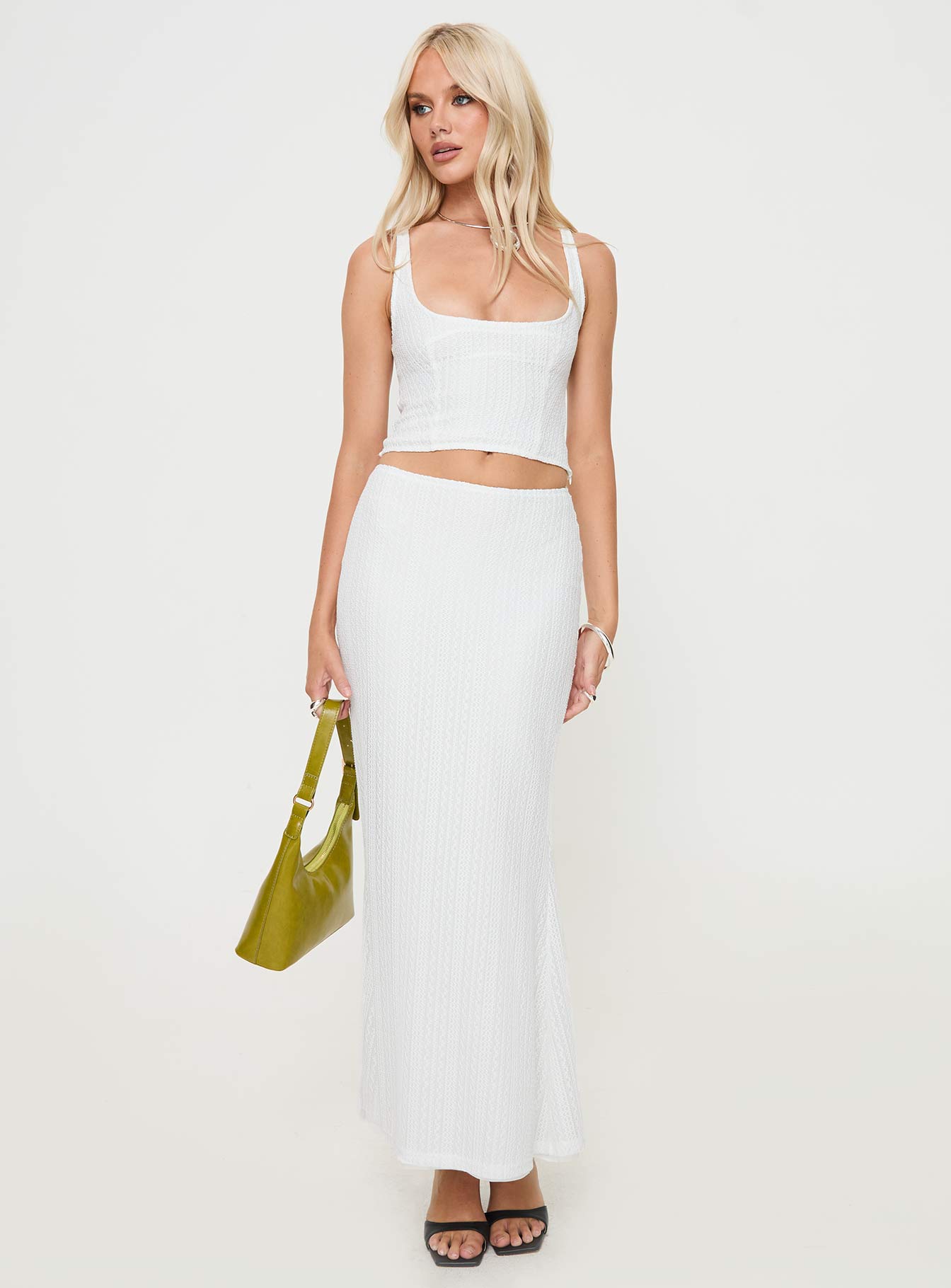 Redemption Set White women's skirt set by Ellevoria