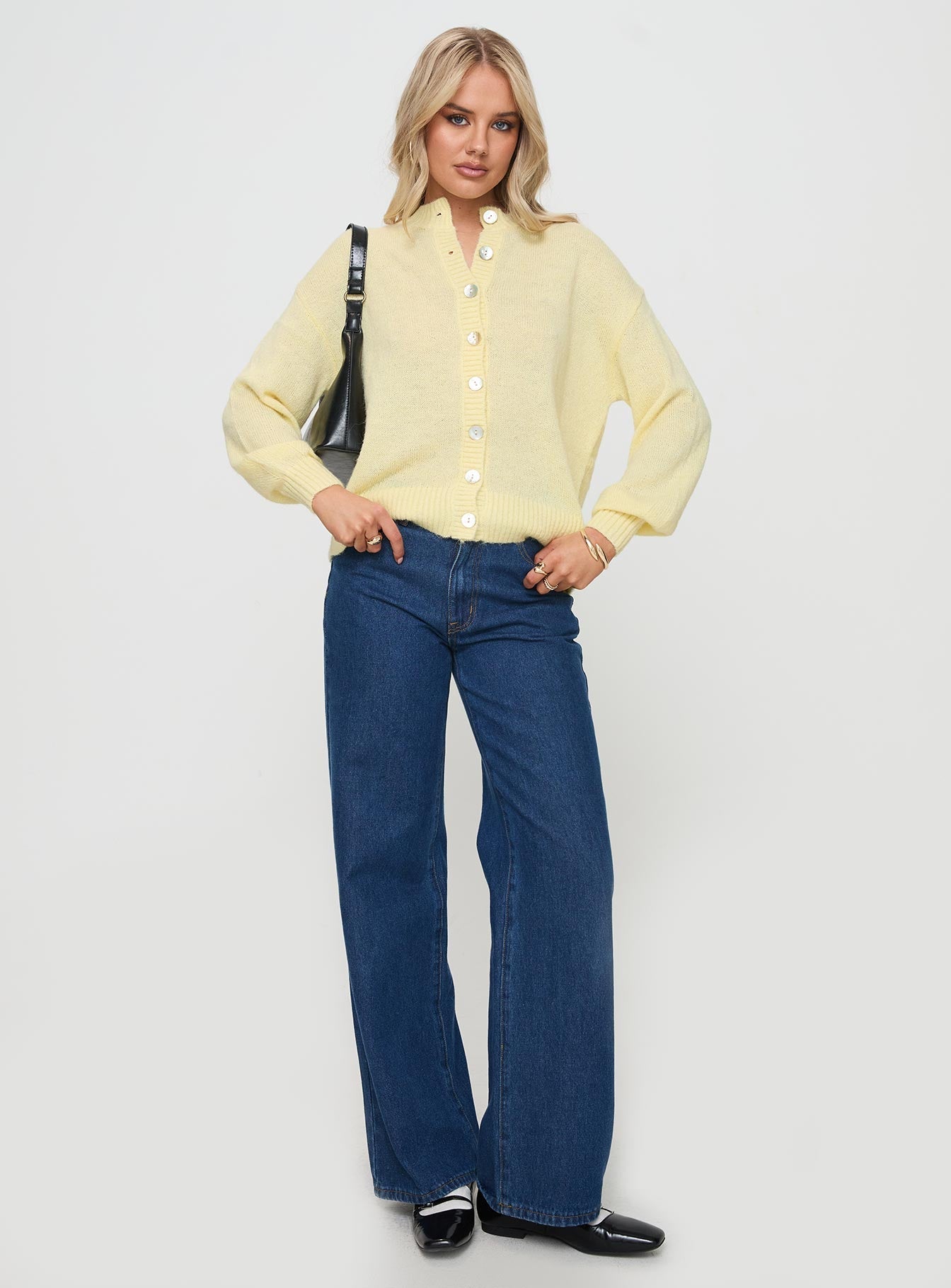 Sunbeam Cardigan Yellow women's sweater by Ellevoria
