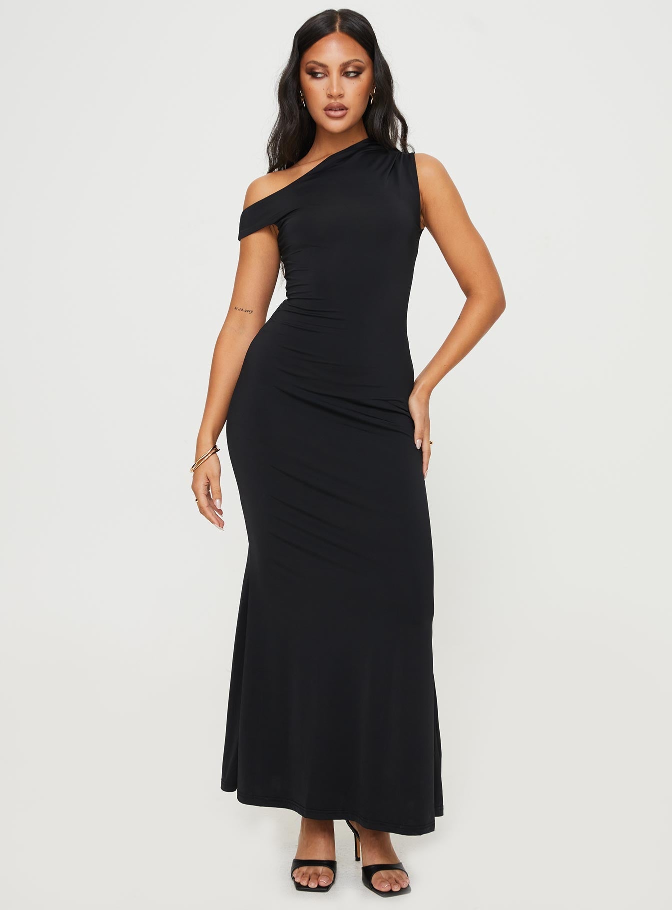 Beller Maxi Dress Black - women's maxi dress by Ellevoria - view 3