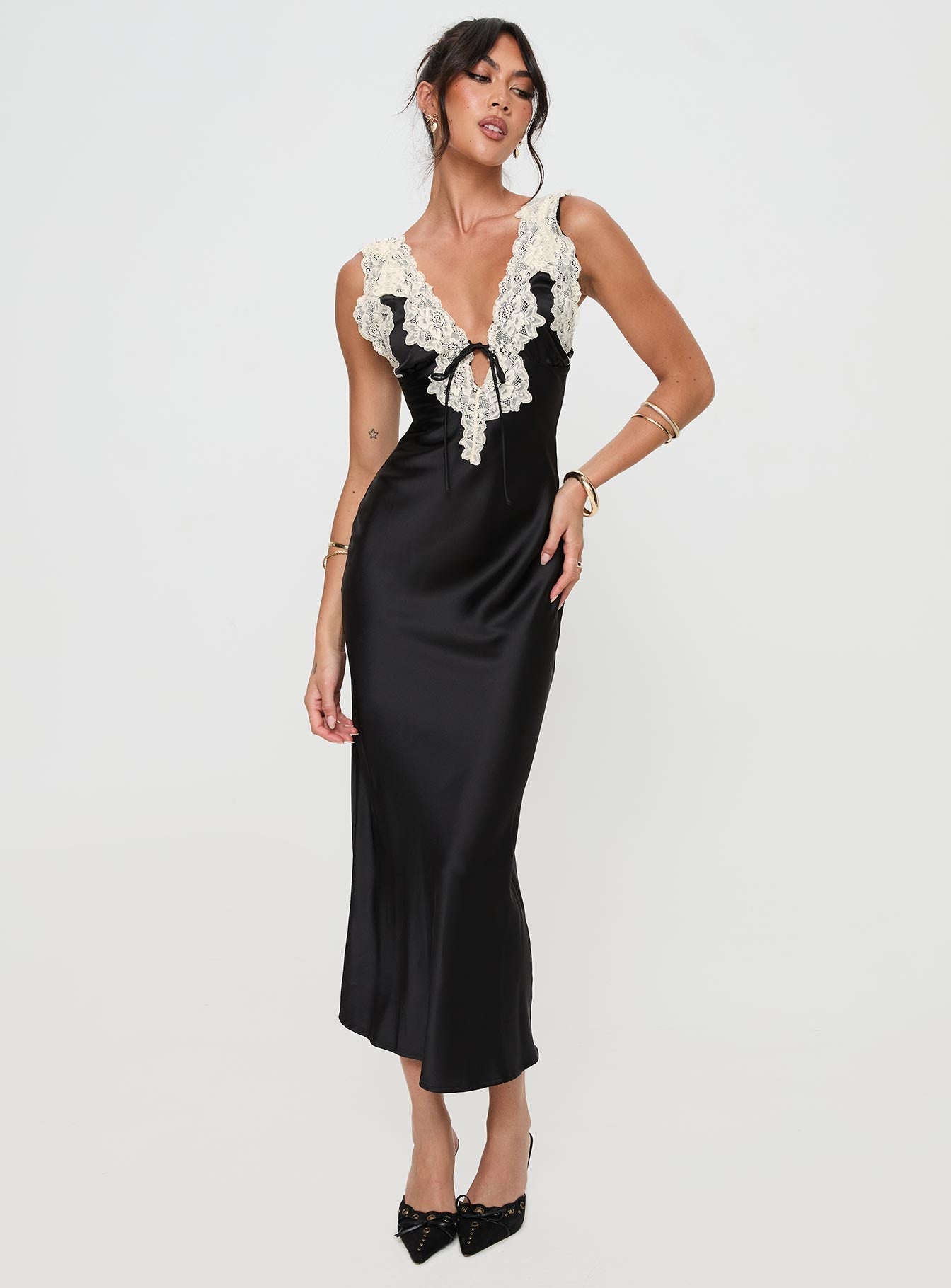 Nourish Maxi Dress Black - women's maxi dress by Ellevoria - view 3