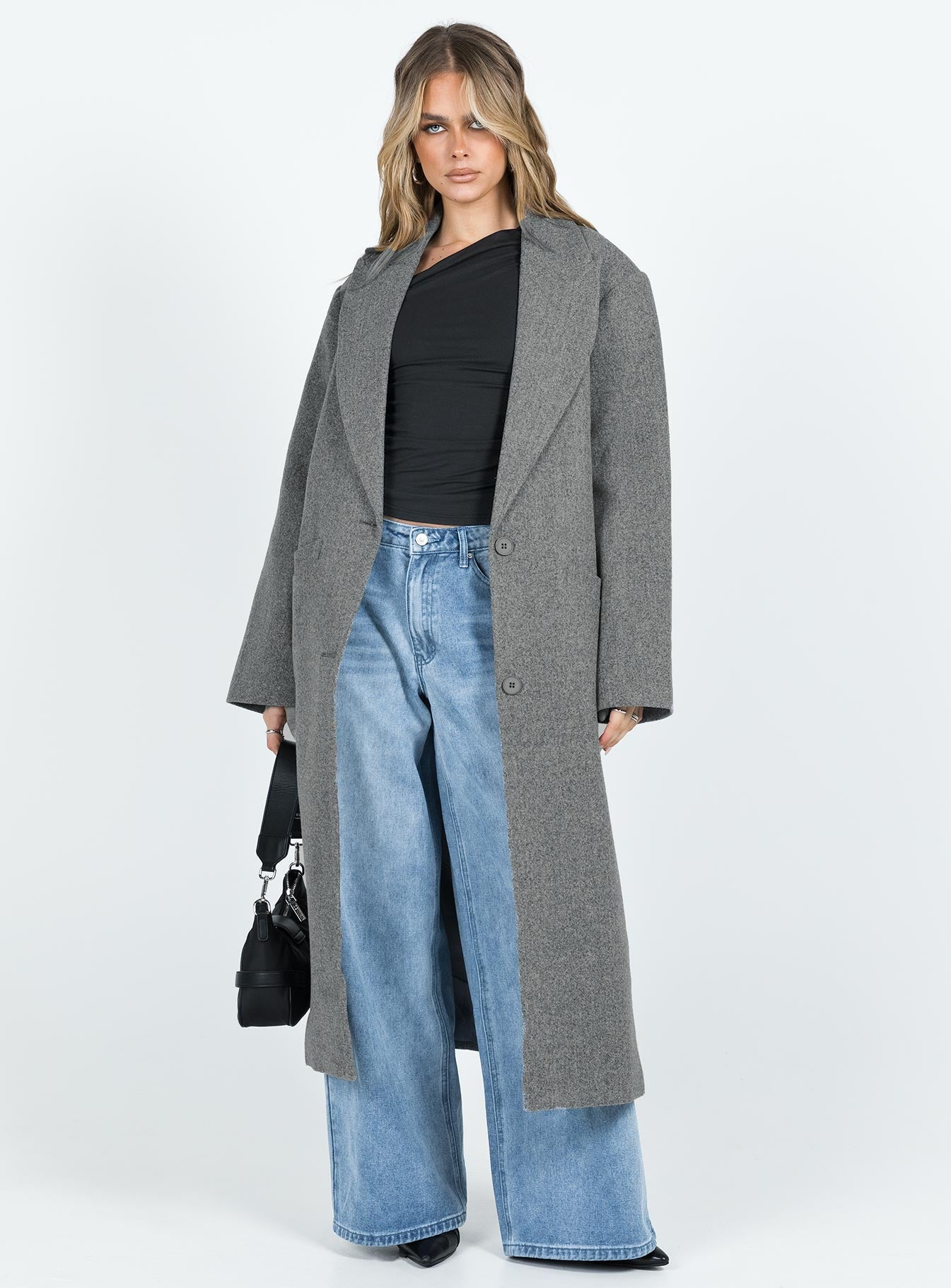 Olsen Coat Slate women's jacket by Ellevoria