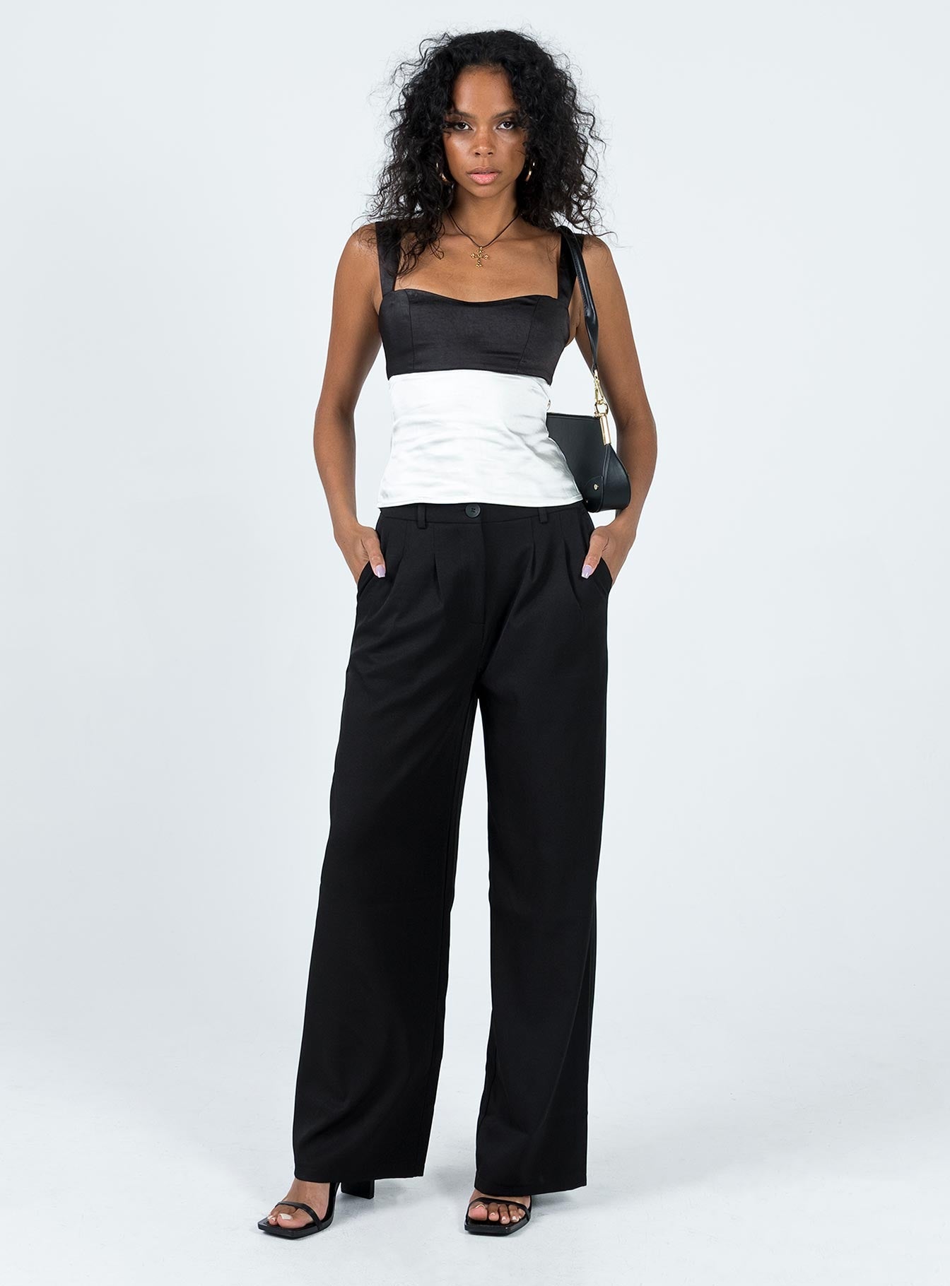 Chantell Top Black / Cream - women's top by Ellevoria - view 3
