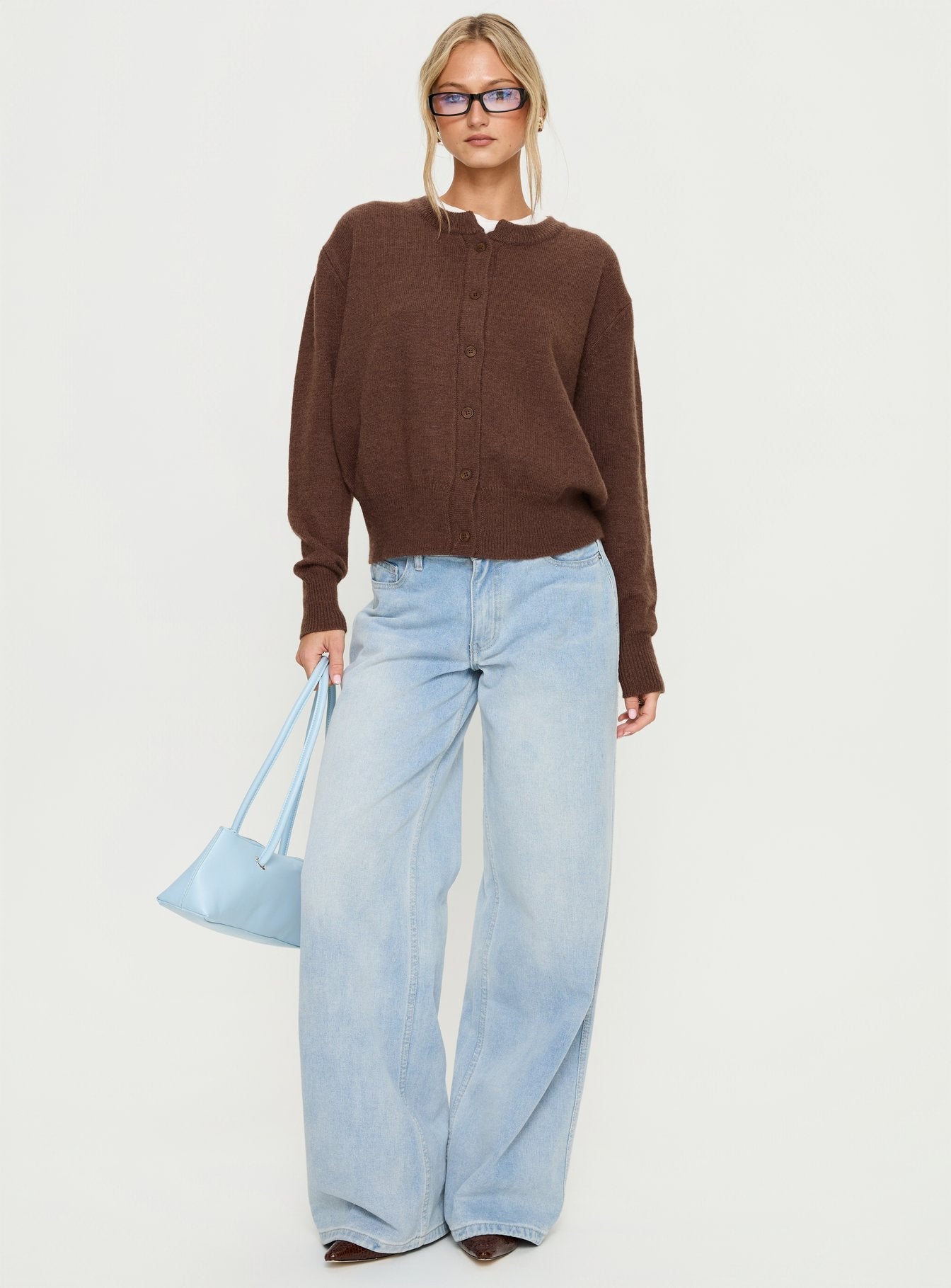 Melancholia Cardigan Chocolate women's sweater by Ellevoria