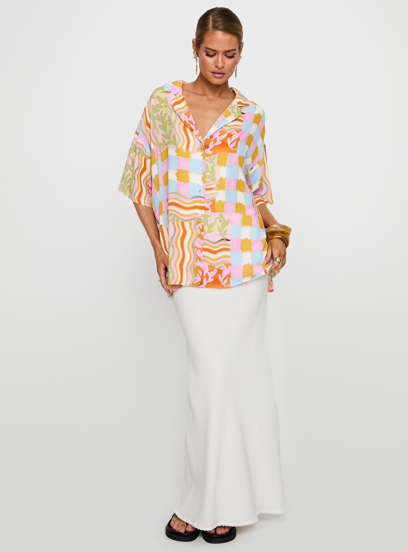 Caraliia Shirt Multi - women's shirt by Ellevoria - view 3