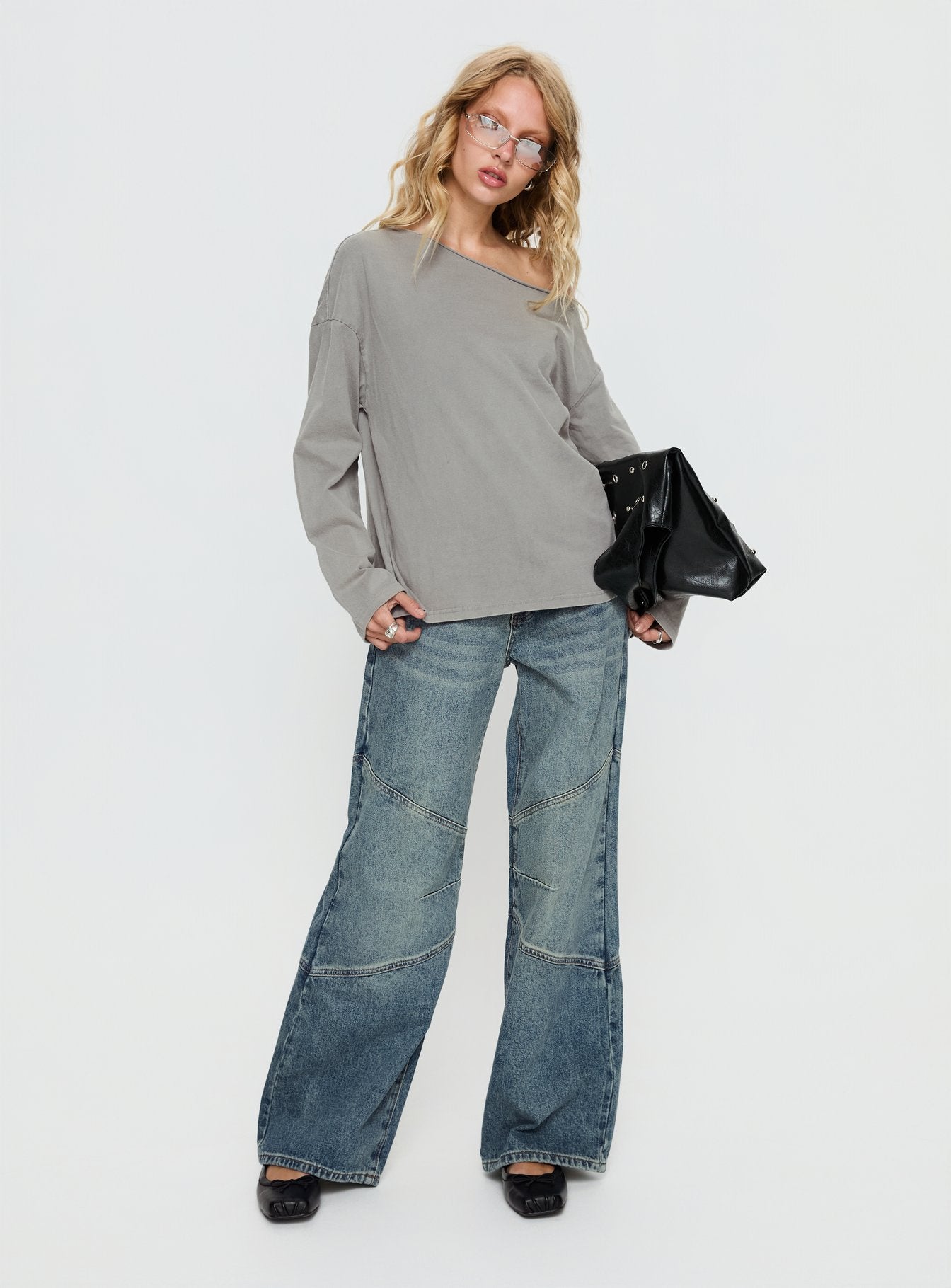 Atmosphere Mid Rise Straight Leg Jeans Antique Wash women's denim jeans by Ellevoria