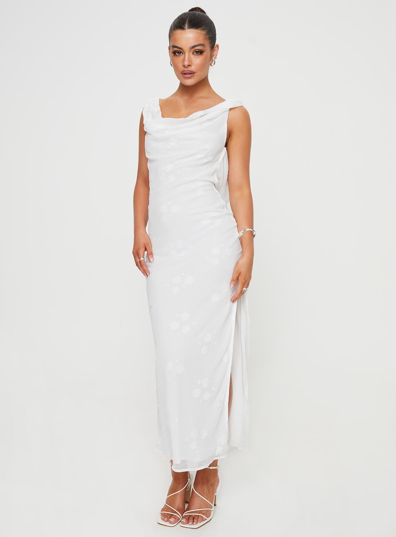 Contessa Maxi Dress White - women's maxi dress by Ellevoria - view 3