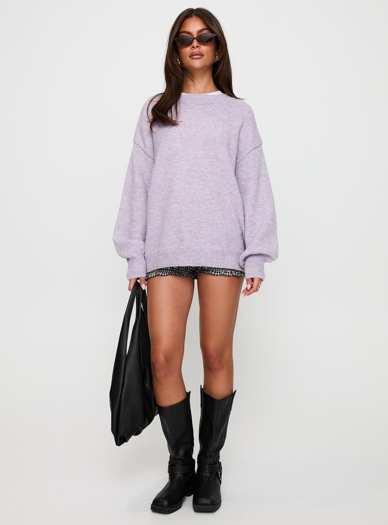 Ryanna Sweater Lilac women's sweater by Ellevoria