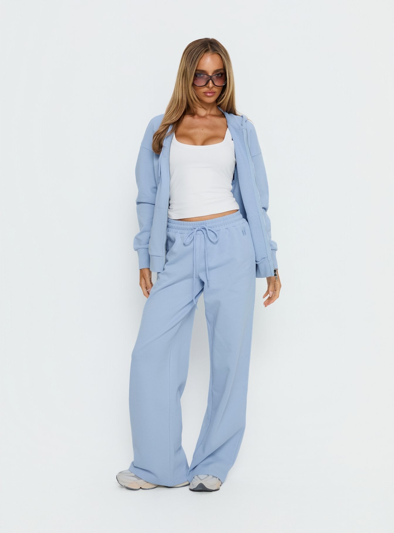All Day Oversized Hoodie Icy Blue women's sweater by Ellevoria