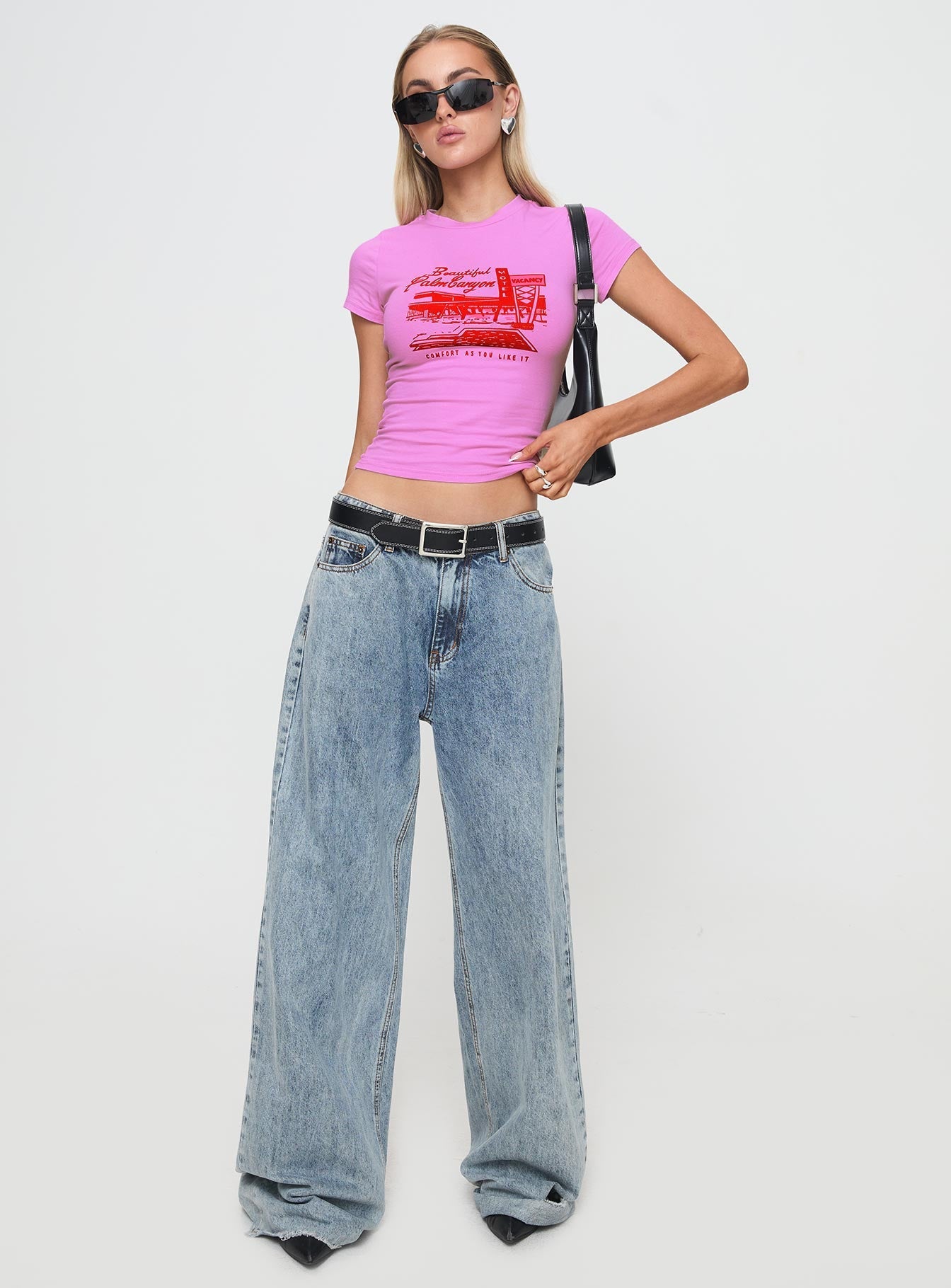 Palm Canyon Tee Pink - women's top by Ellevoria - view 3