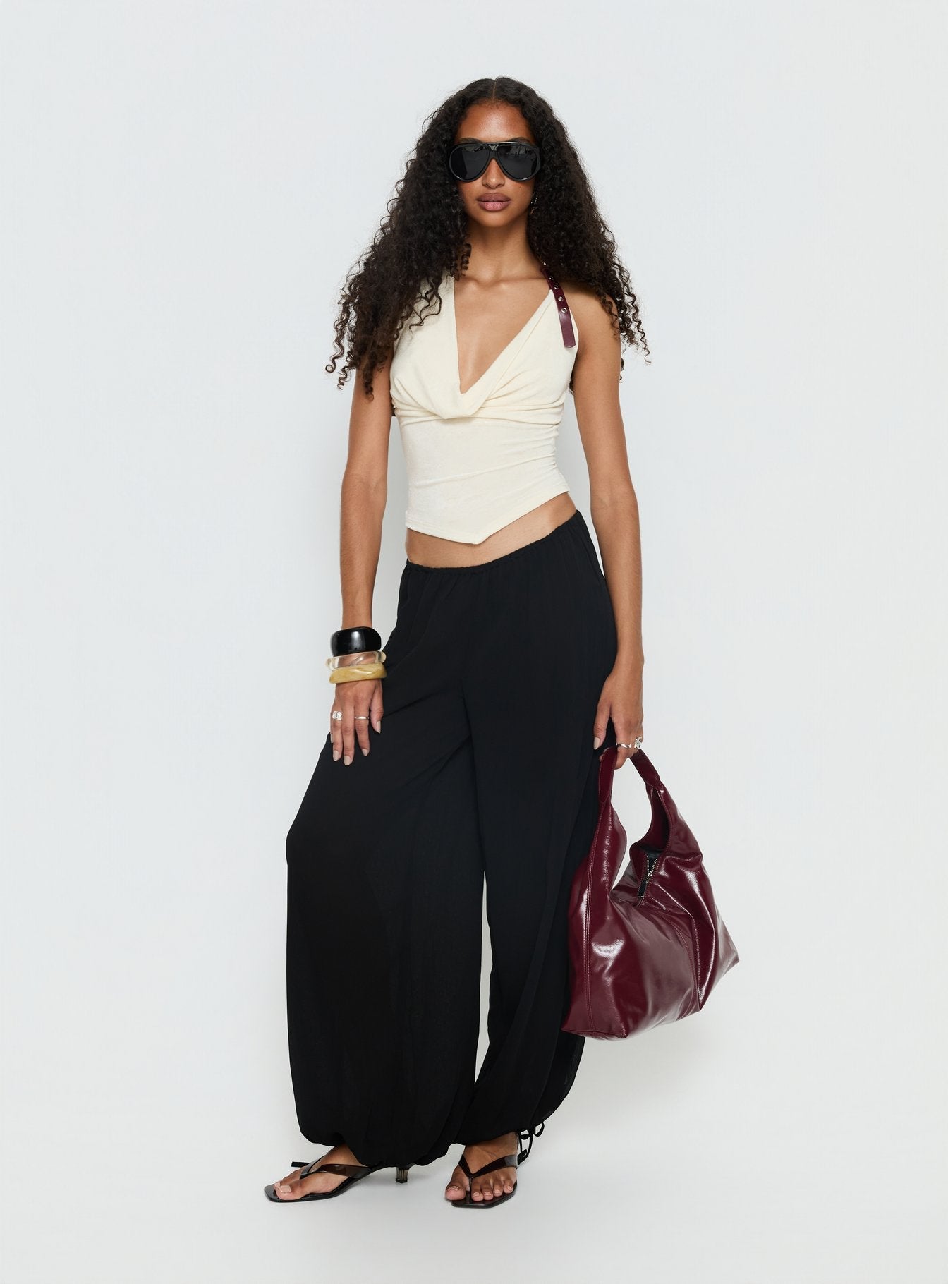 Moondancer Balloon Pants Black - loose fit women's bottoms by Ellevoria