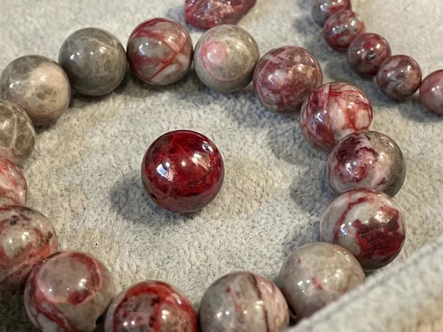 Natural Cinnabar Stone Bracelet