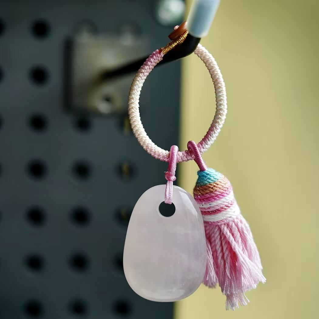 Rose Quartz Bag Hanging