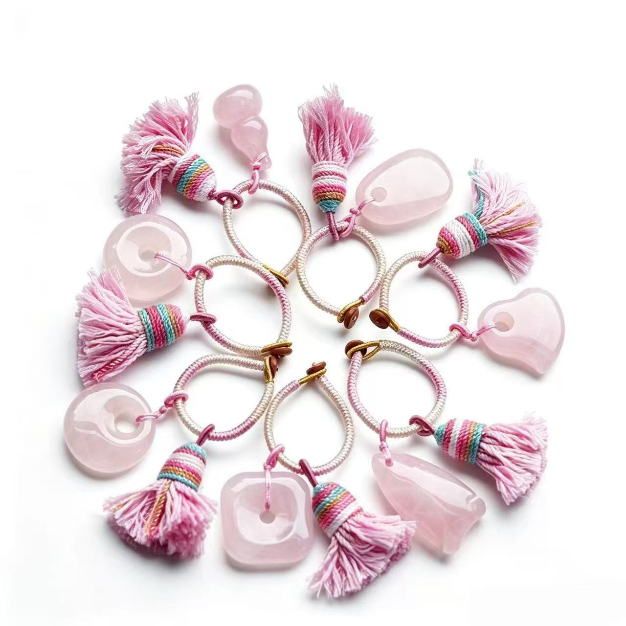 Rose Quartz Bag Hanging