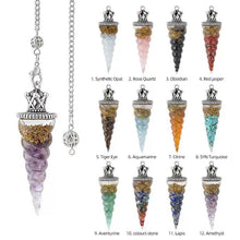 Crystal Chips Unicorn Pendulum