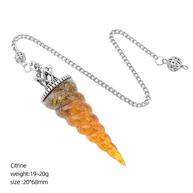 Crystal Chips Unicorn Pendulum