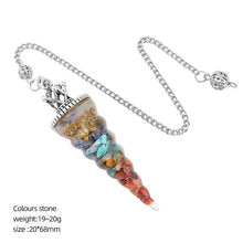 Crystal Chips Unicorn Pendulum