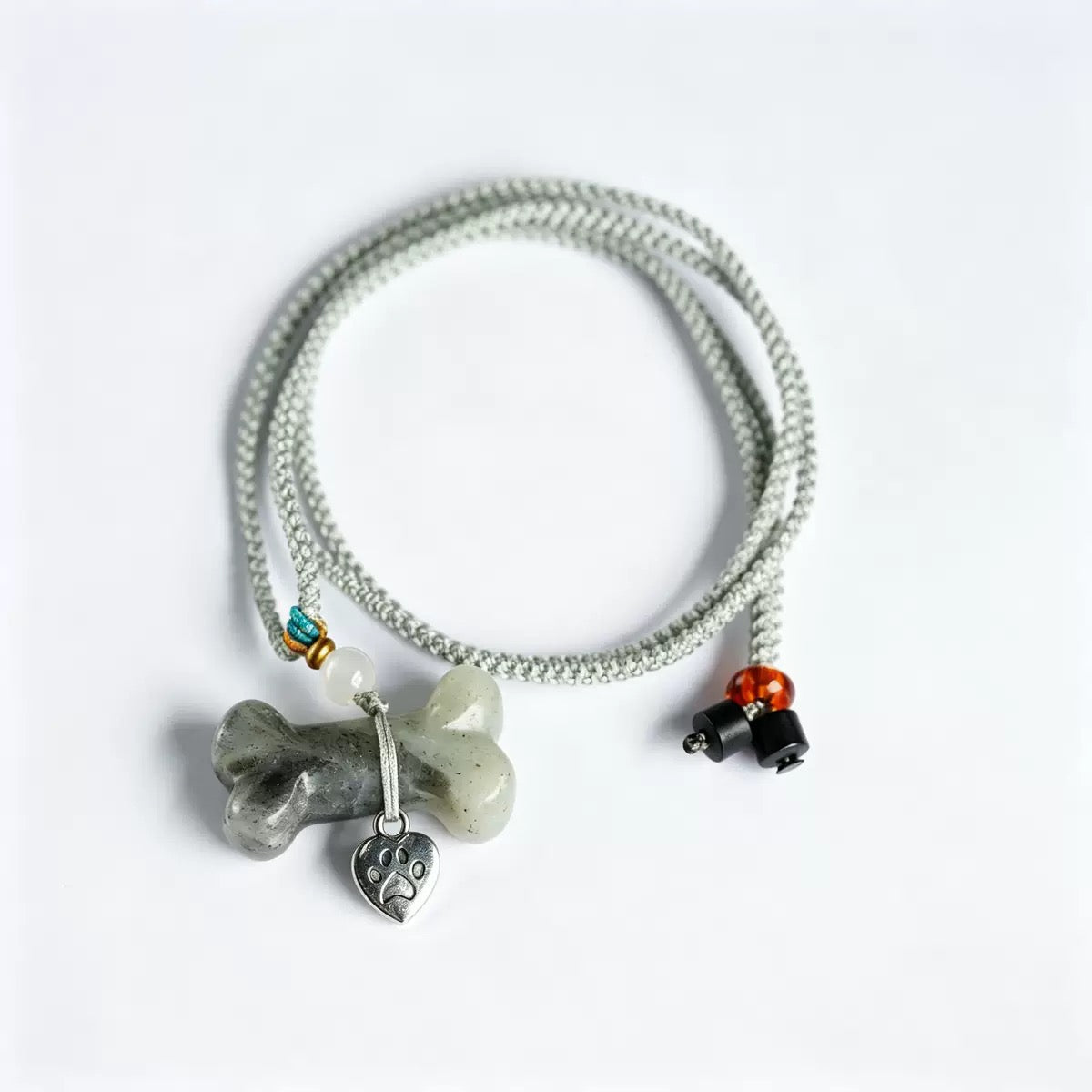 Natural Crystal Pet Memorial Necklace
