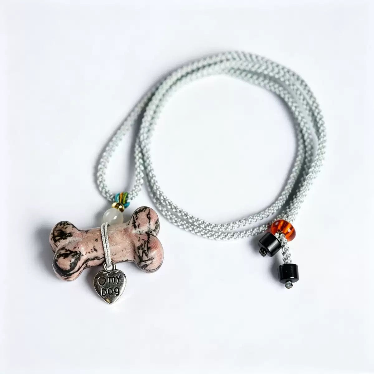 Natural Crystal Pet Memorial Necklace