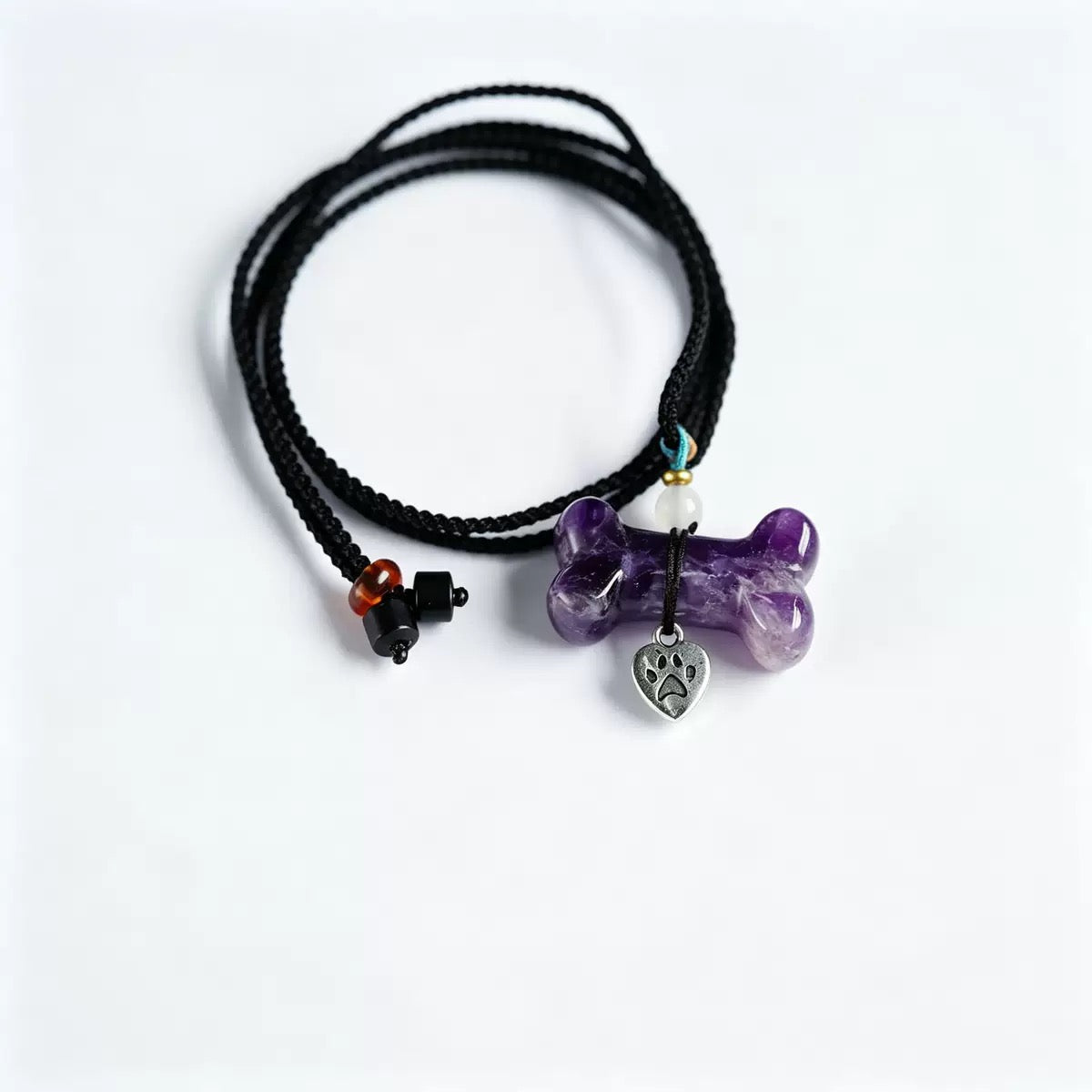 Natural Crystal Pet Memorial Necklace