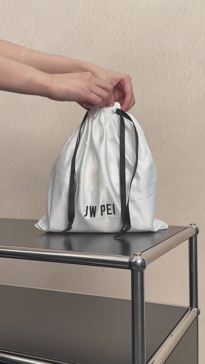Elise Top Handle Bag - White Croc