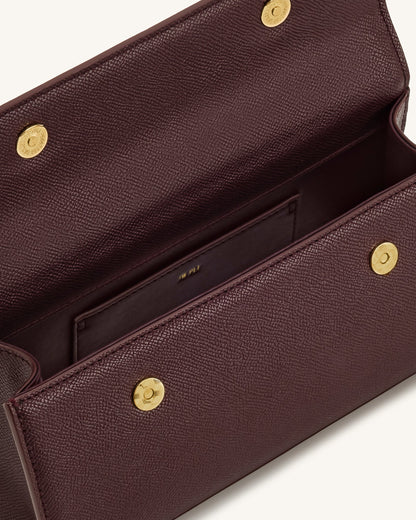 Keyla Top Handle Bag - Deep Burgundy