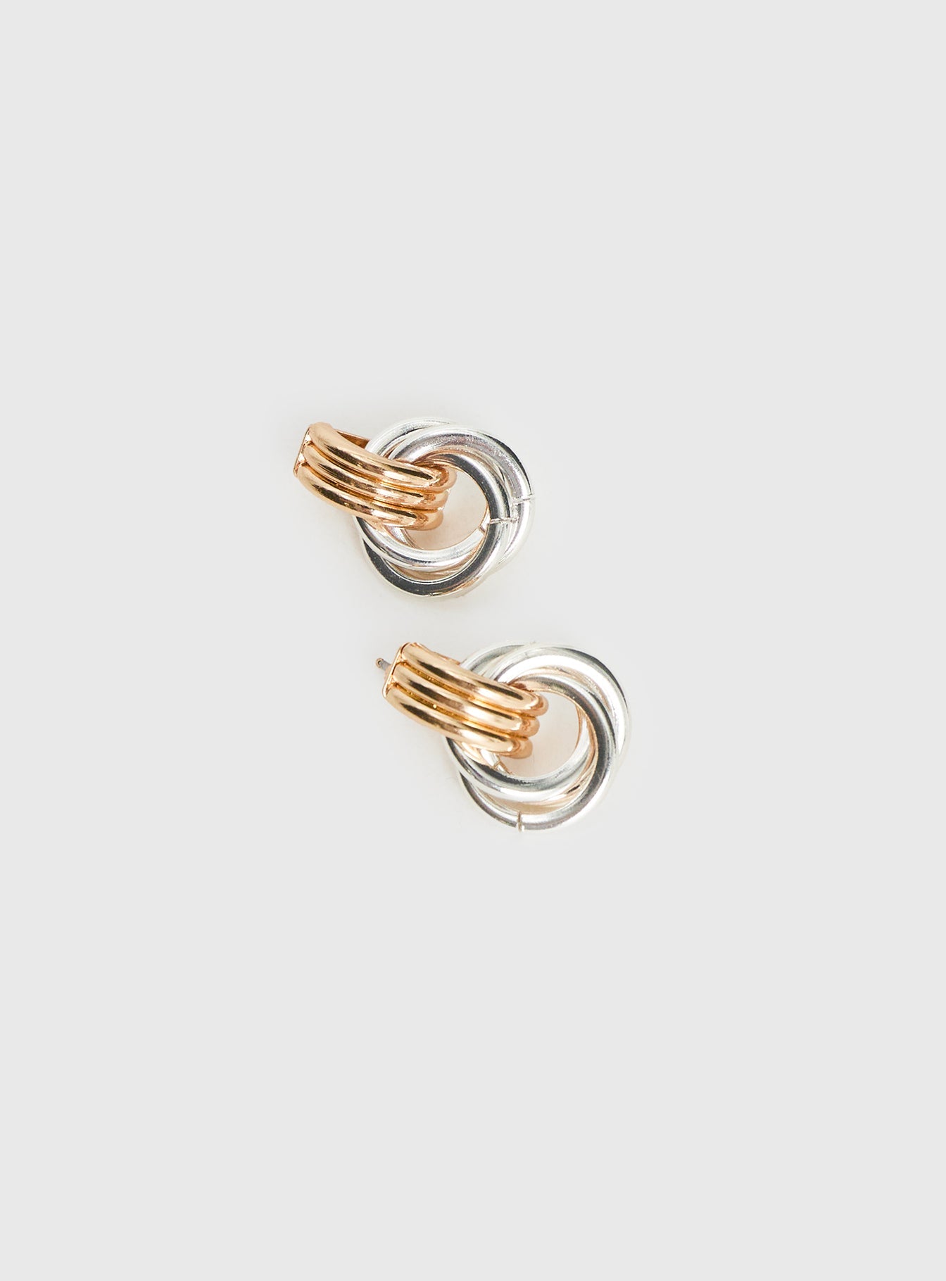 Trishy Linked Earrings Gold / Silver women's earrings by Ellevoria