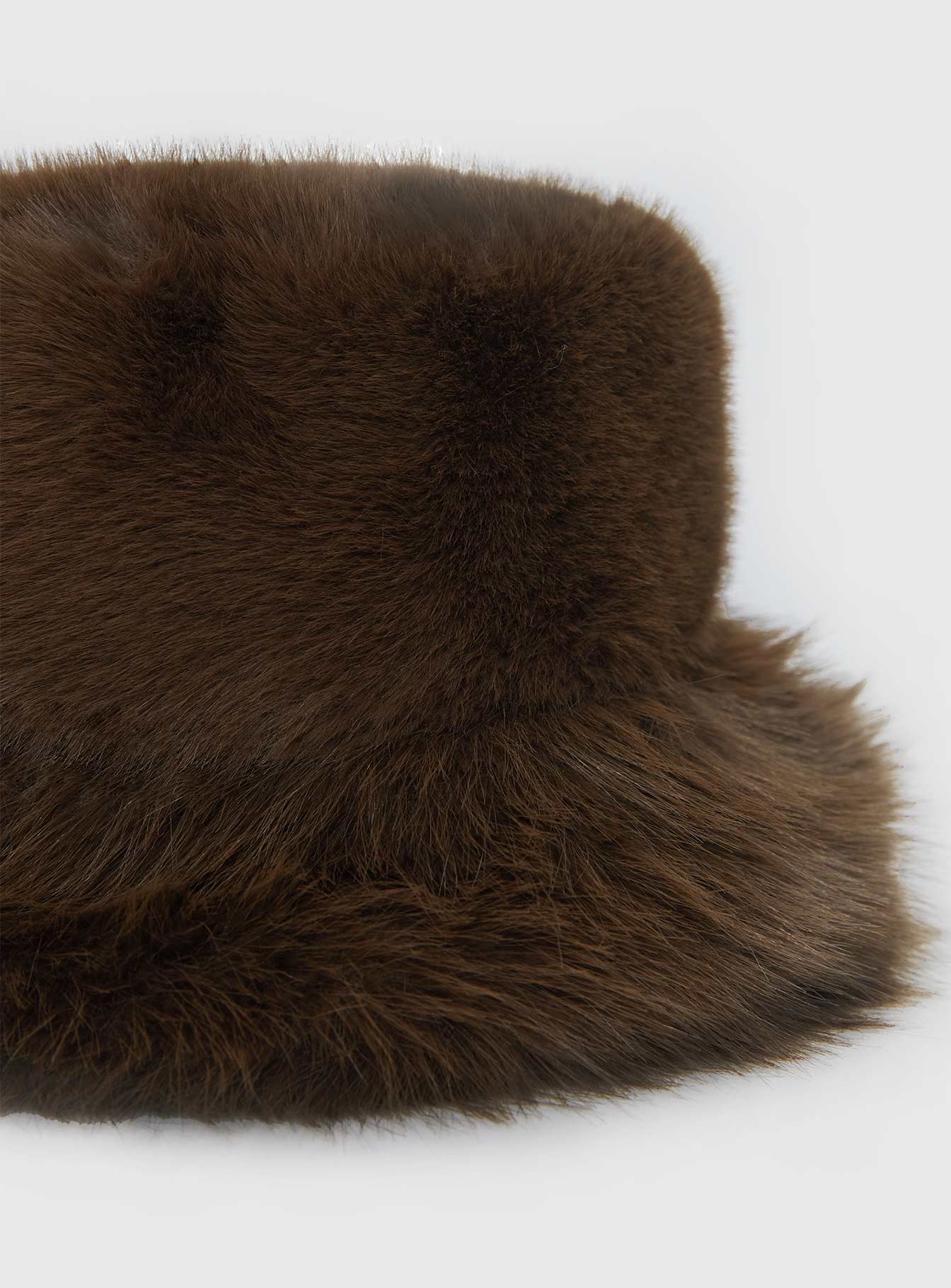 Avaah Fluffy Hat Taupe women's accessory by Ellevoria