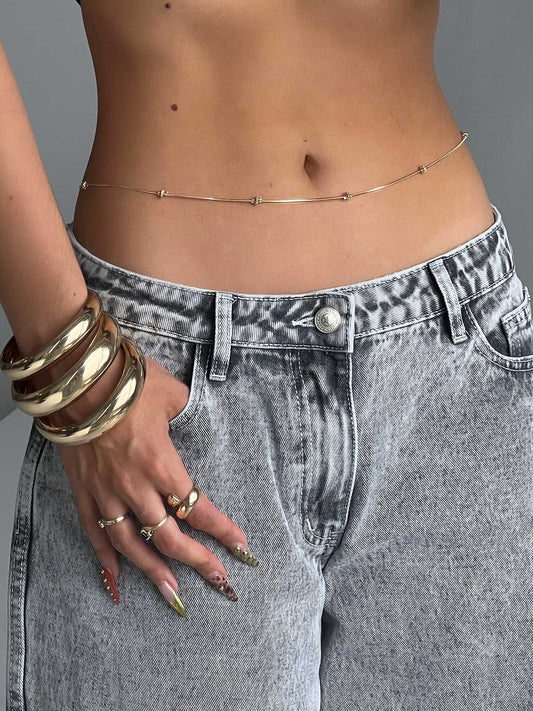 Coltrane Chain Belt Gold women's belt by Ellevoria