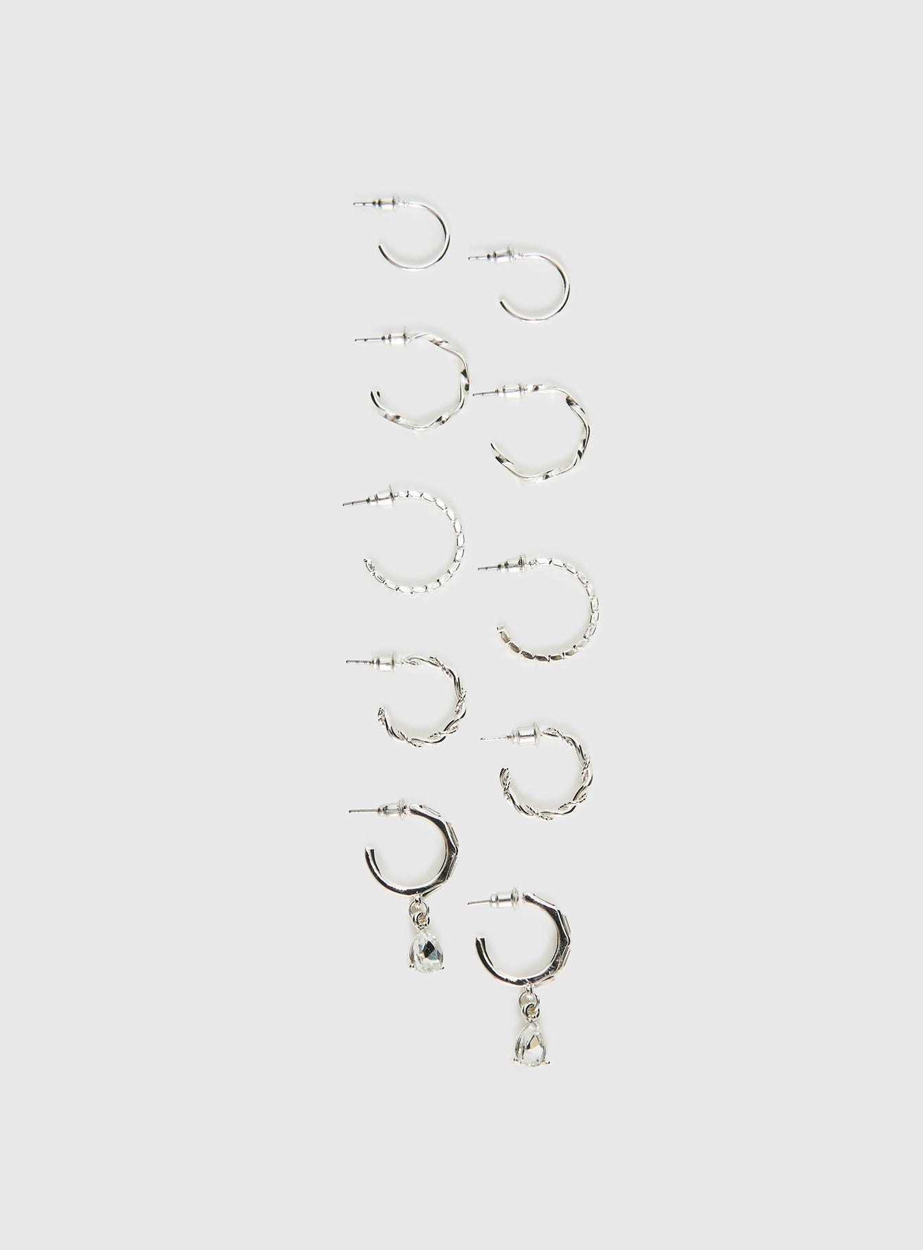 Delfine Earring Pack Silver women's earrings by Ellevoria
