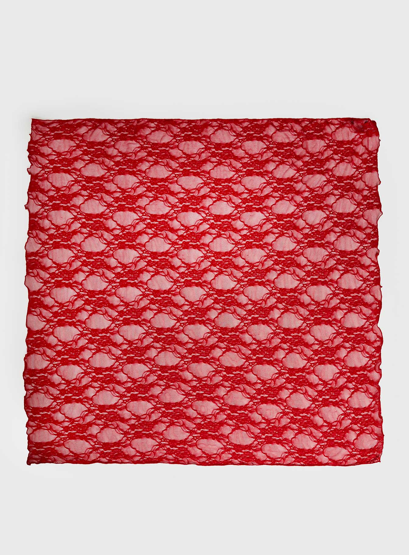 Nellie Hair Scarf Red Lace women's hair accessory by Ellevoria