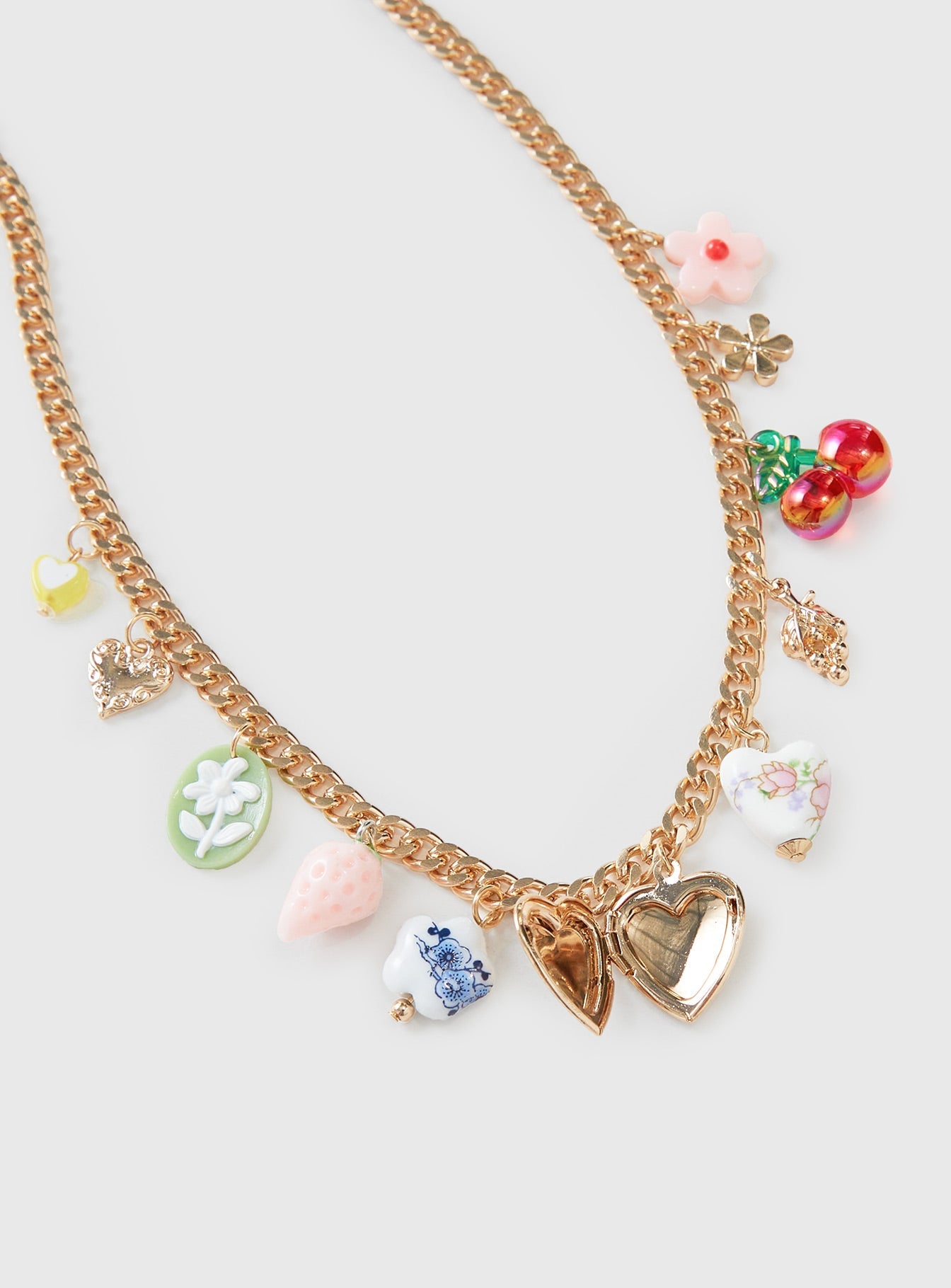 Get Closer Charm Necklace Gold women's necklace by Ellevoria