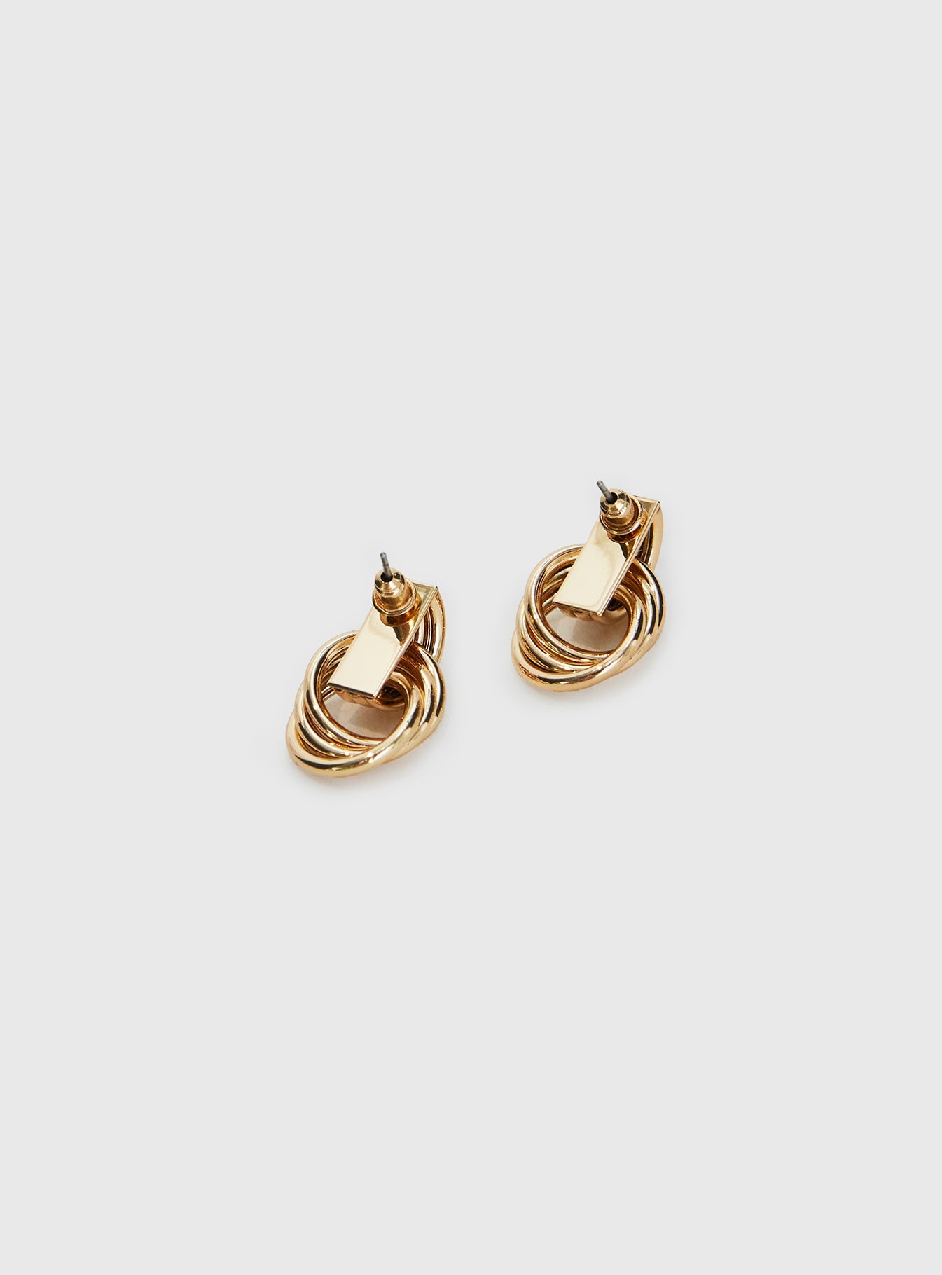 Trishy Linked Earrings Gold women's earrings by Ellevoria