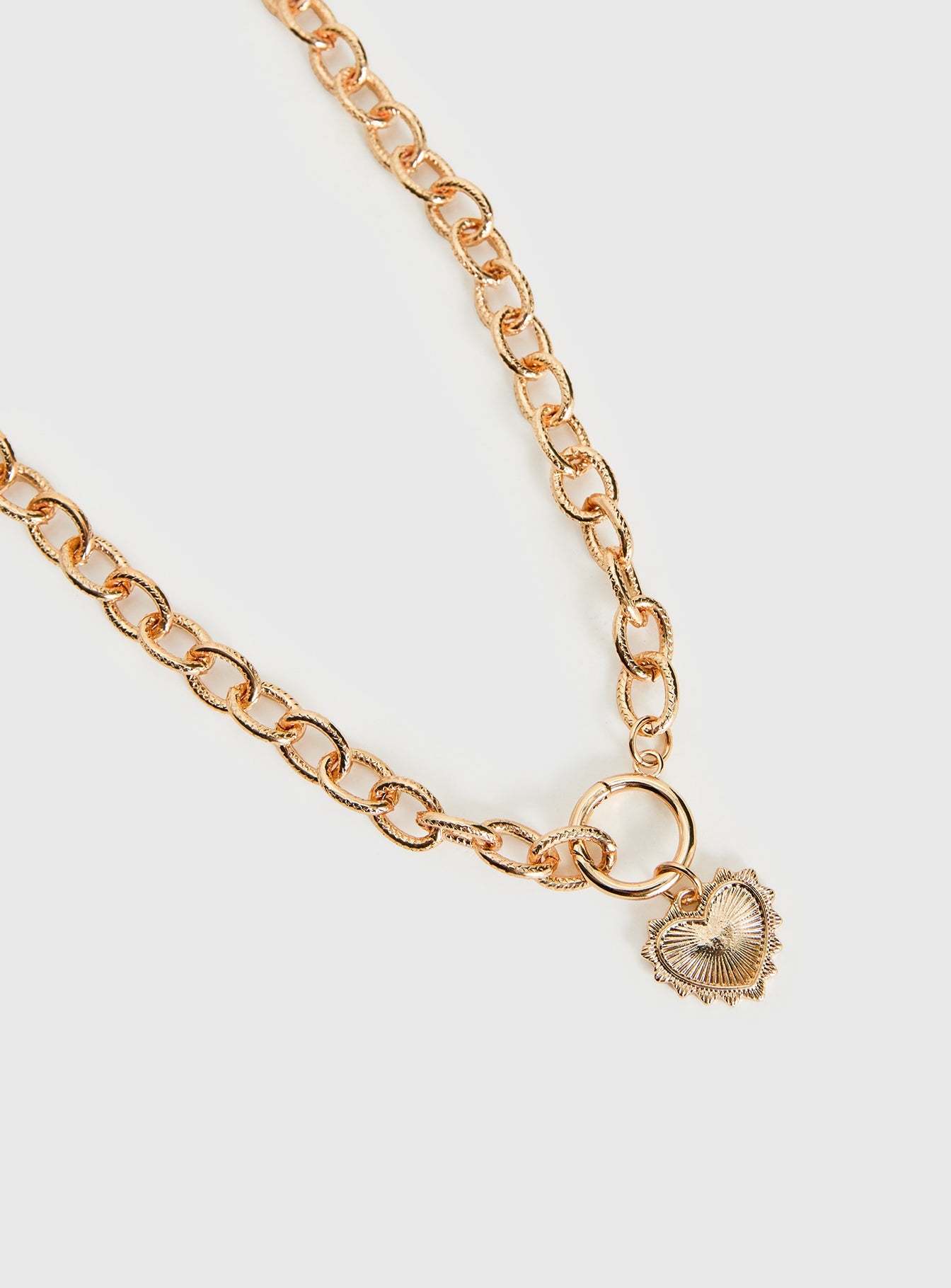 Darcee Heart Pendant Necklace Gold women's necklace by Ellevoria