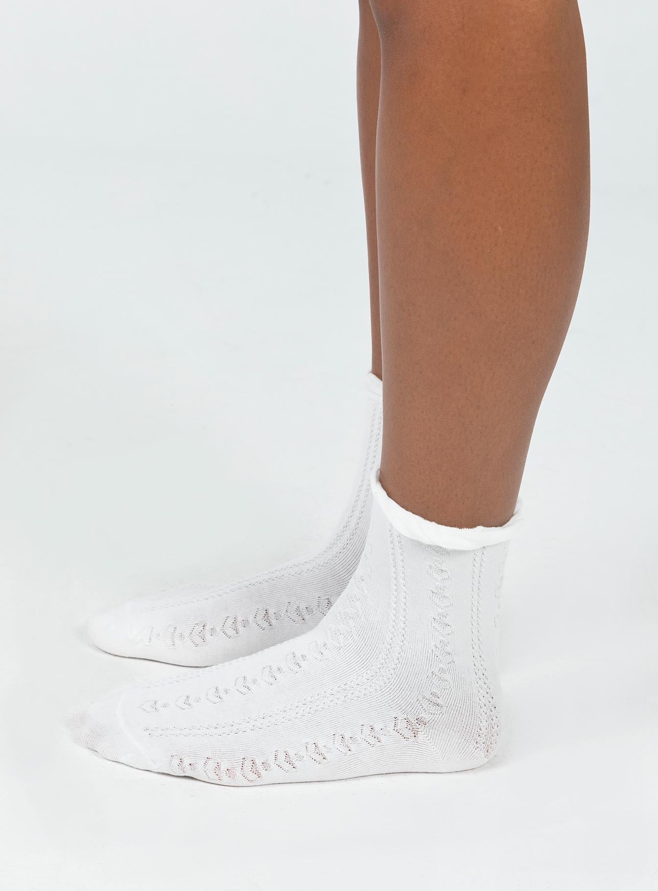 Rutherford Socks White women's socks by Ellevoria