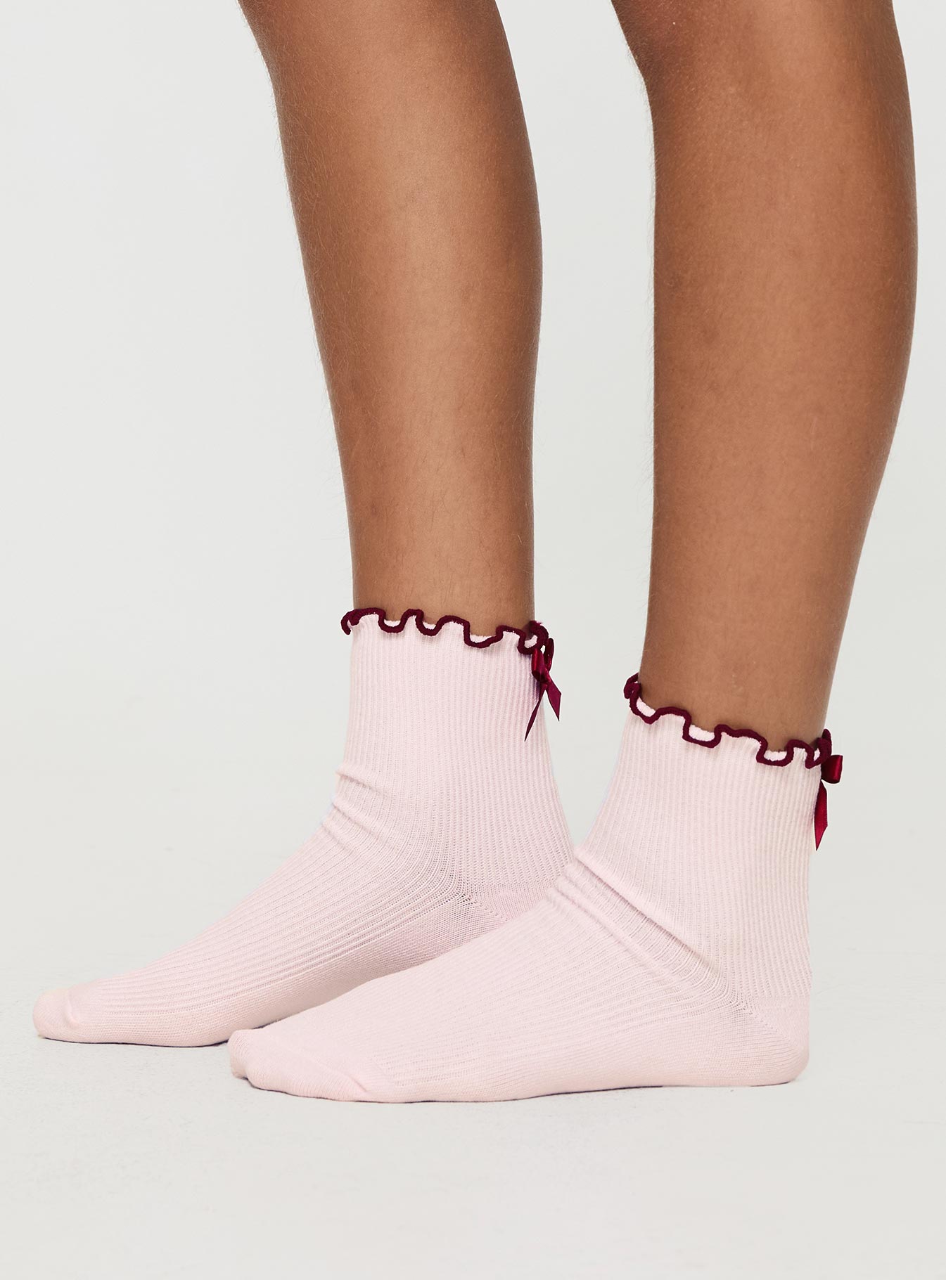 Lanter Socks Pink / Red women's socks by Ellevoria