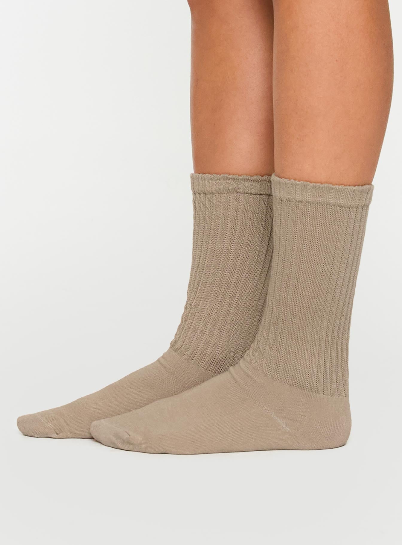 Back Around Socks Oat women's socks by Ellevoria