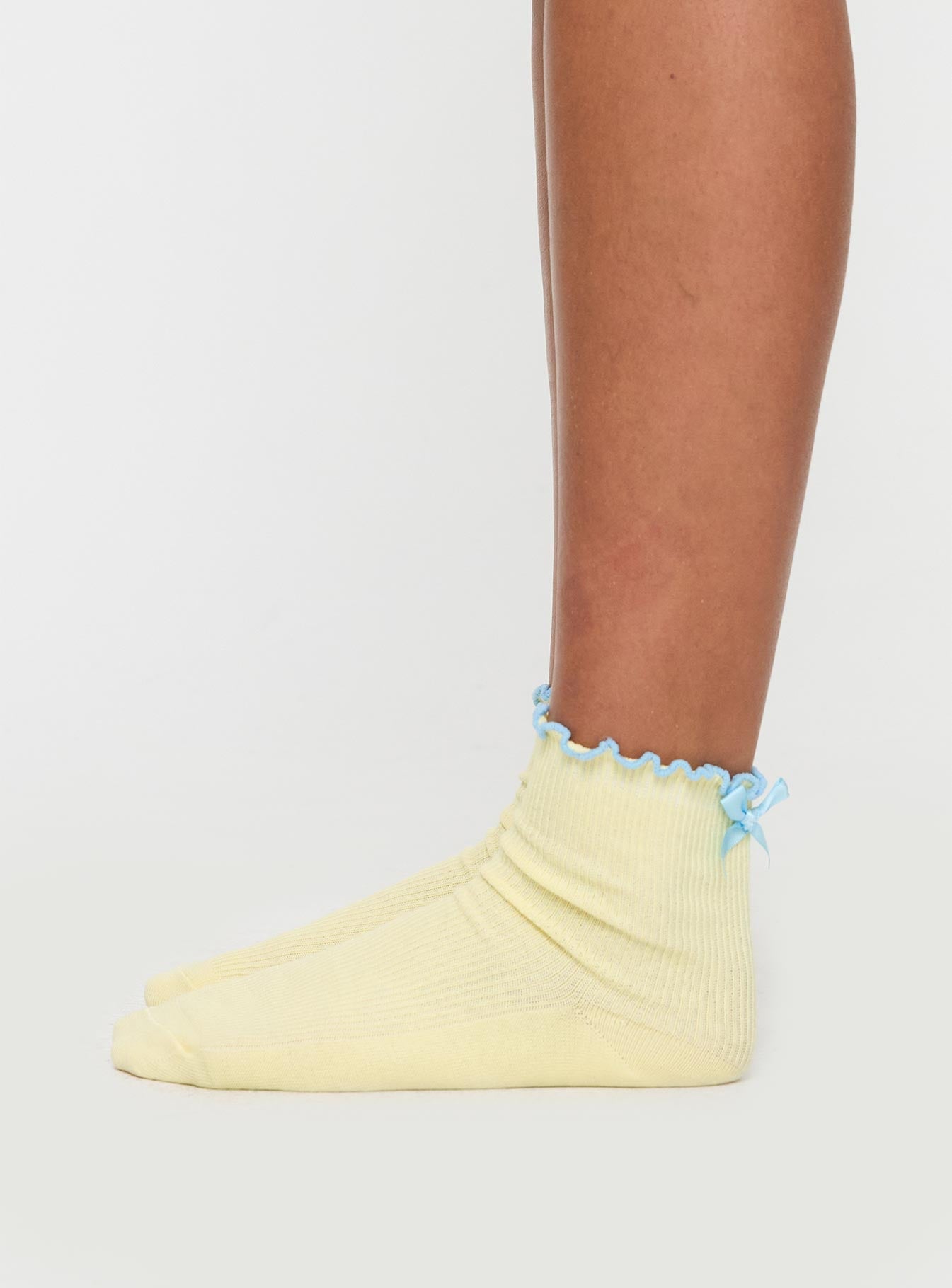 Lanter Socks Lemon / Blue women's socks by Ellevoria