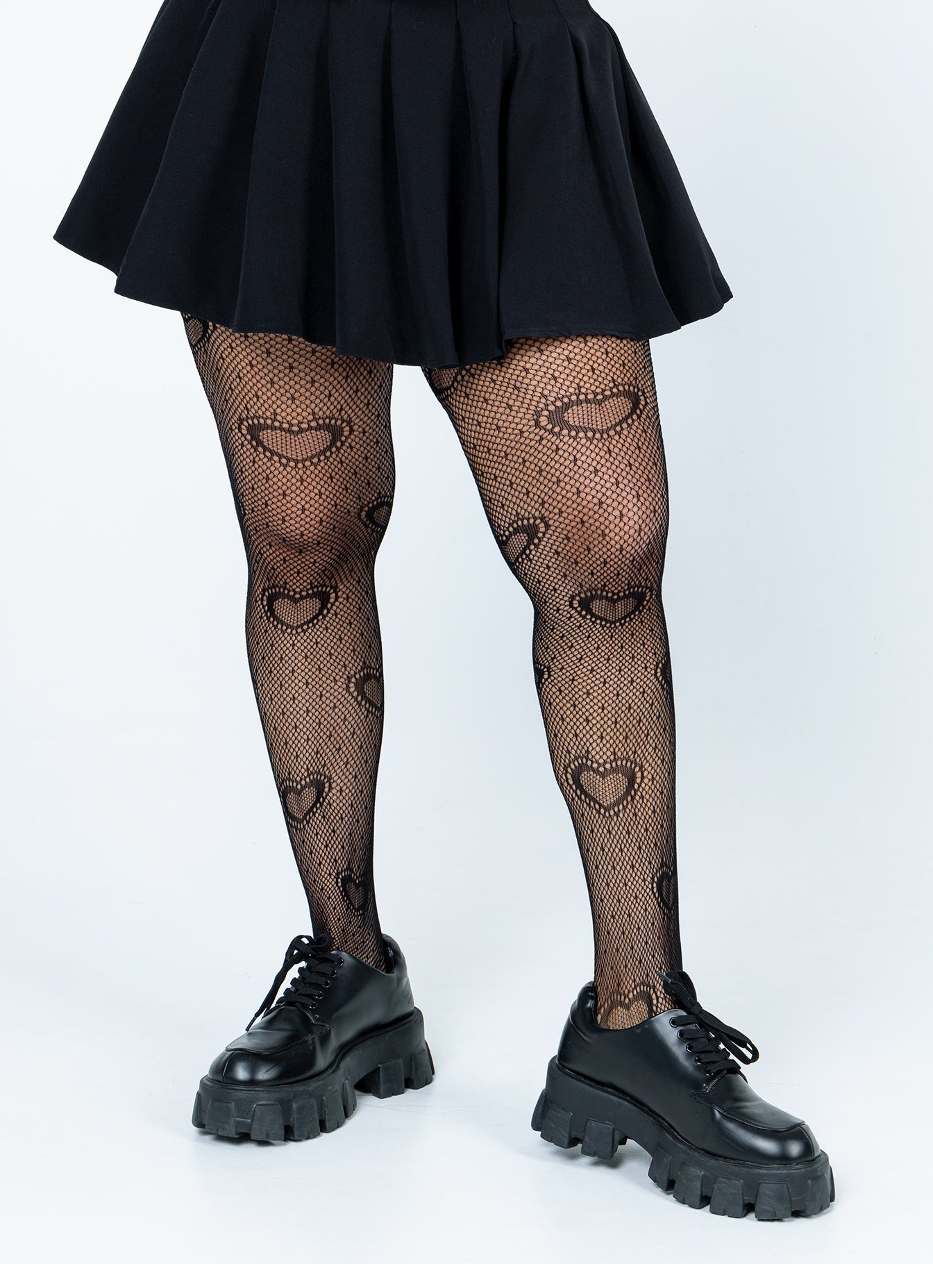 Heart Throb Stockings Black women's tights by Ellevoria