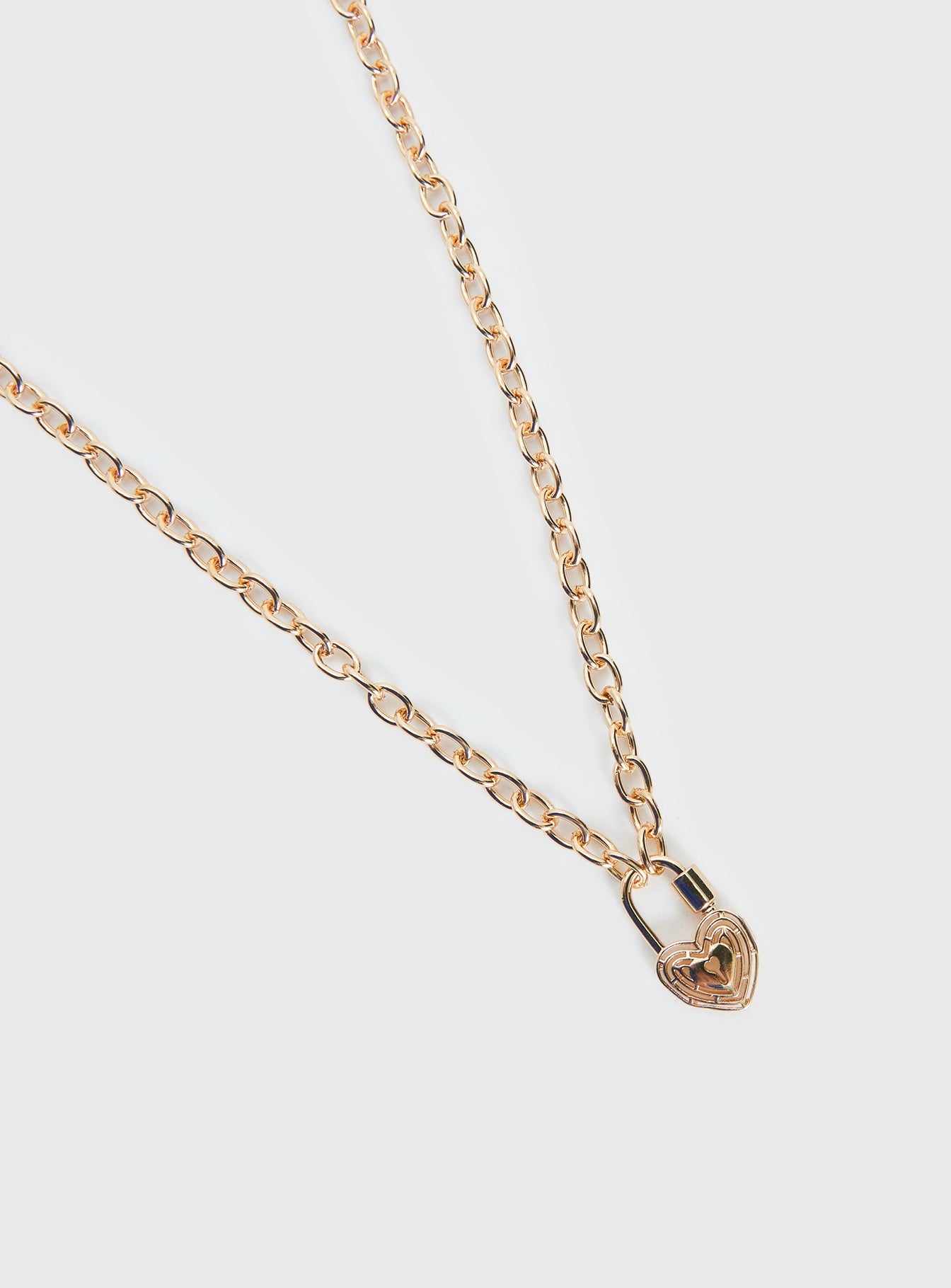 Sayge Lock Necklace Gold women's necklace by Ellevoria