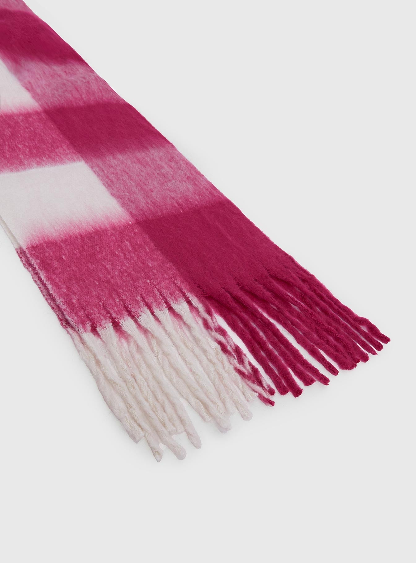 Consideration Scarf Pink Check women's accessory by Ellevoria