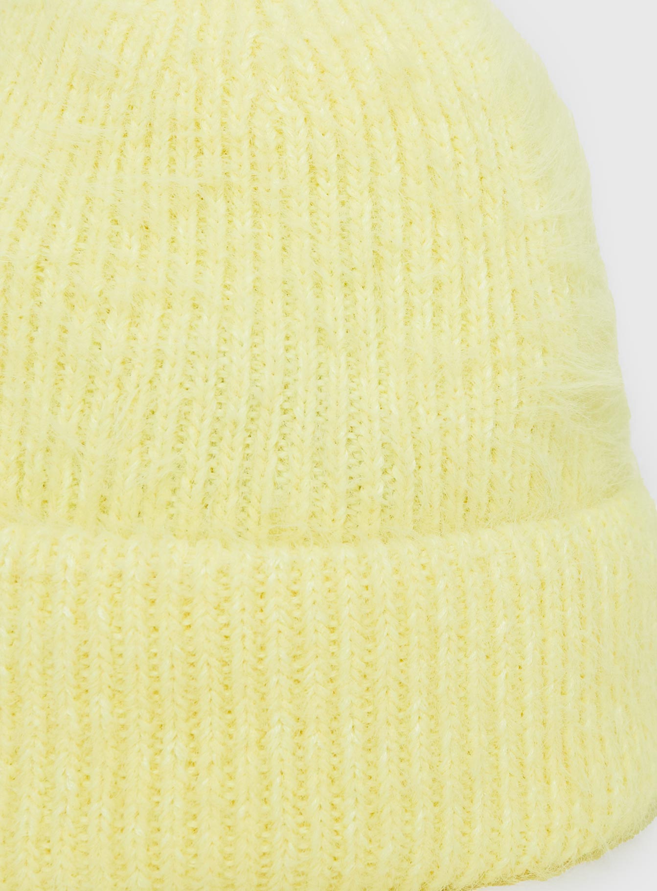 Kalyn Fluffy Beanie Lemon women's accessory by Ellevoria